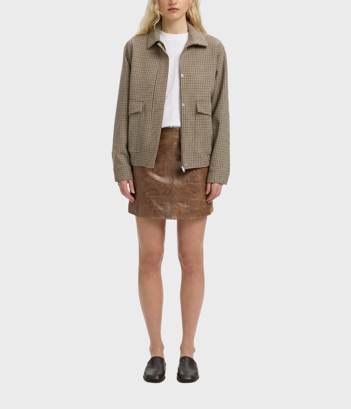 Slwjil Leather Hw Mini Skirt (Delicioso)