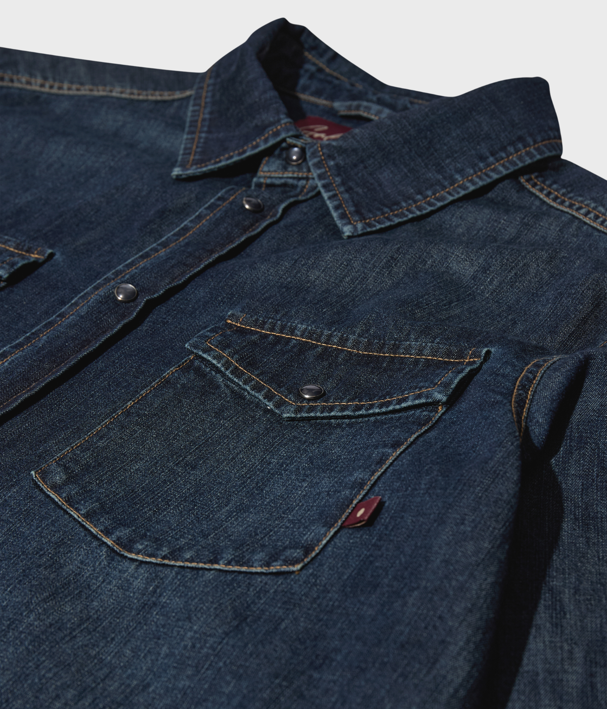 Mmgdavid Snap Denim Shirt (480 Dark Blue Denim)