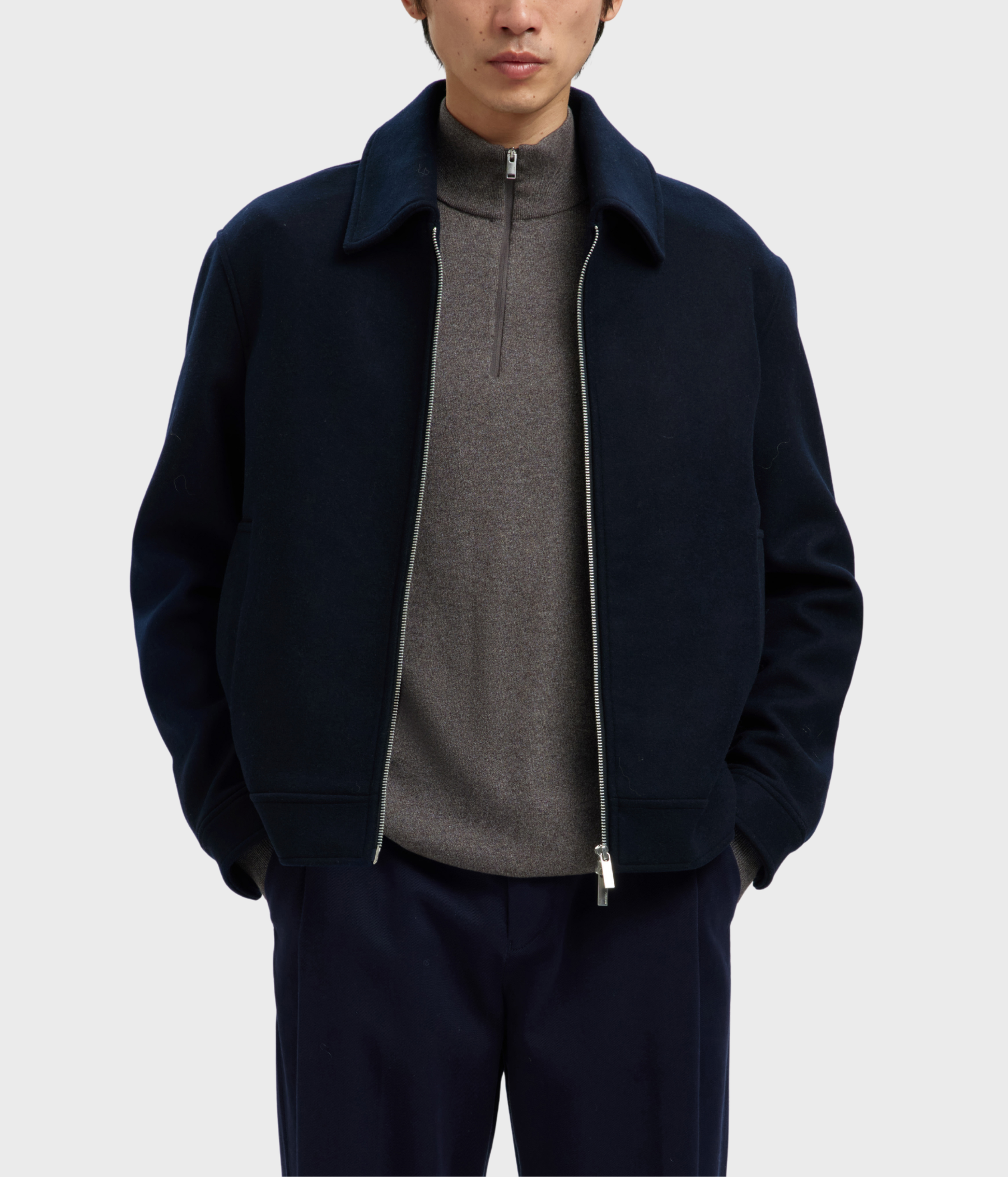 Slmphilip Wool Blend Jkt Noos (Sky Captain)