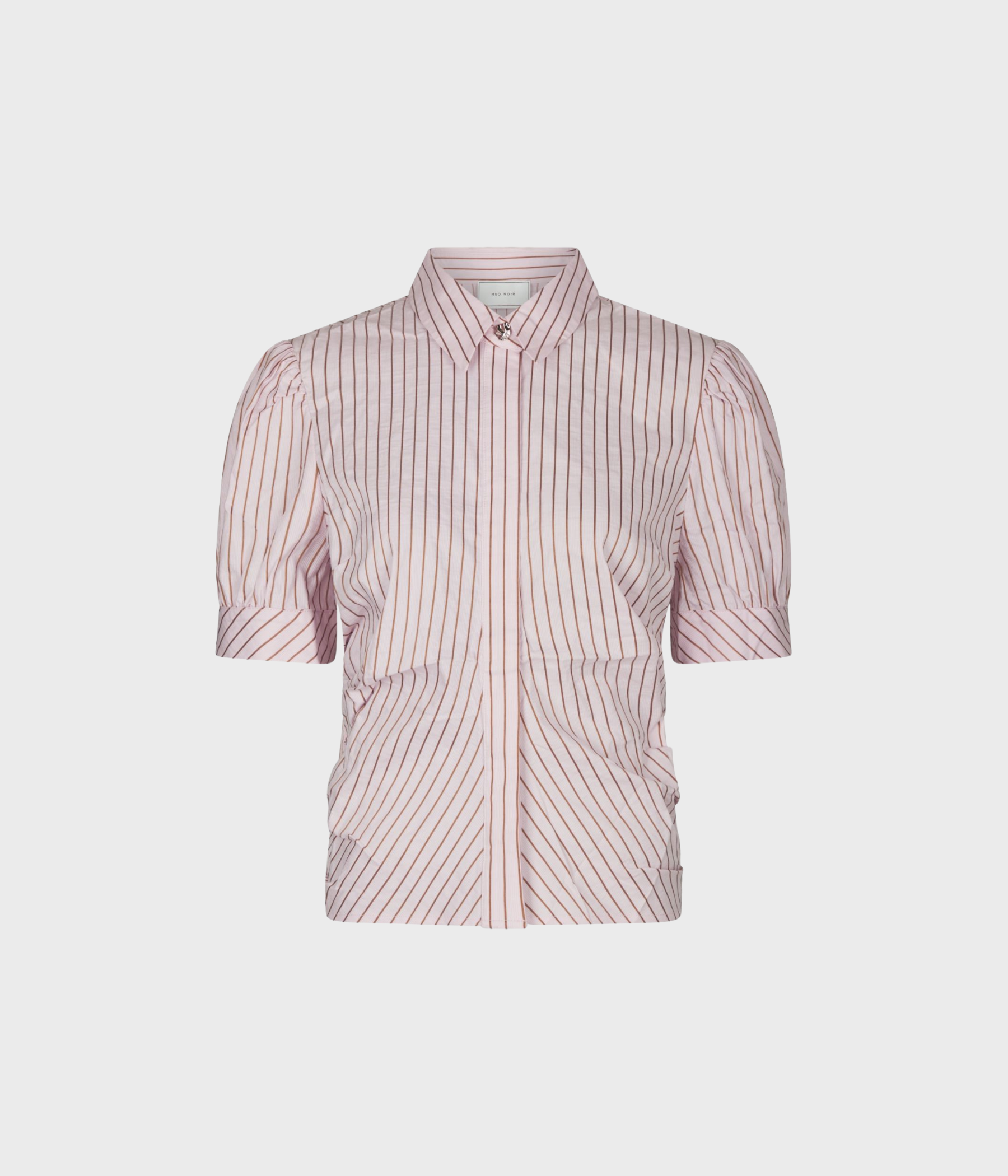 Frannie Structure Stripe Shirt (754 Light pink)