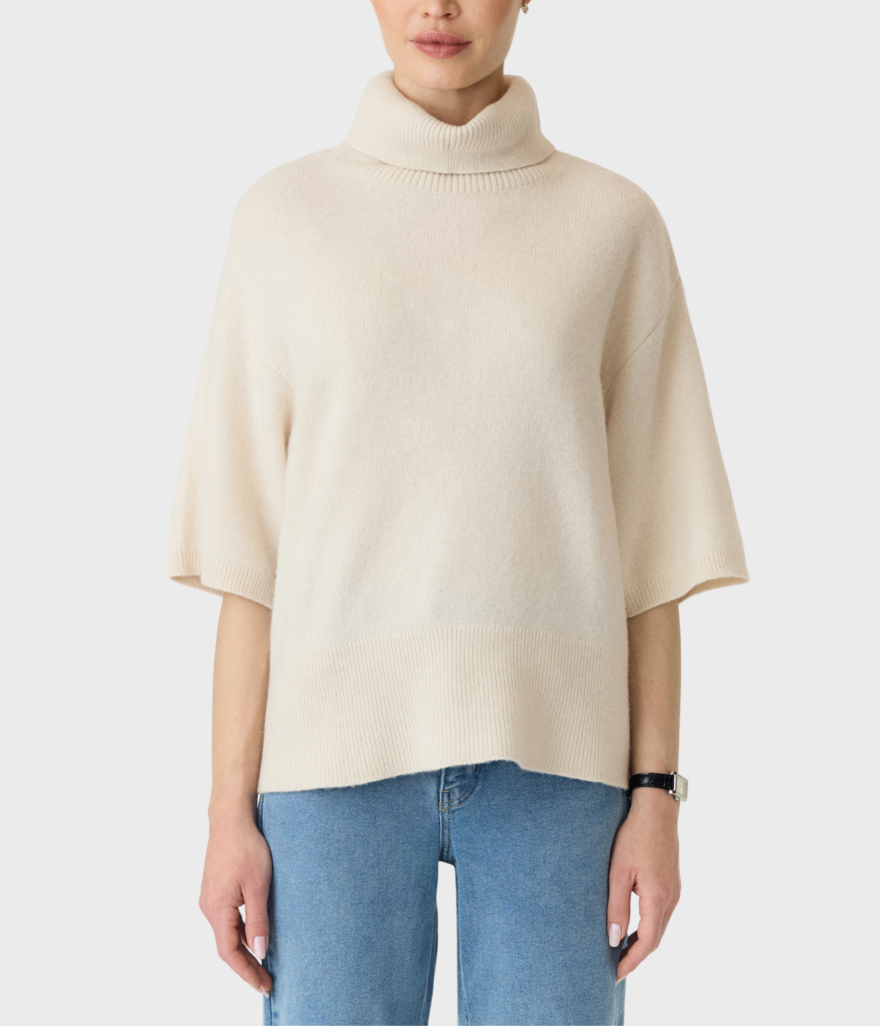 Yasemila 2/4 Wool Knit Pullover S. Noos (Sandshell)
