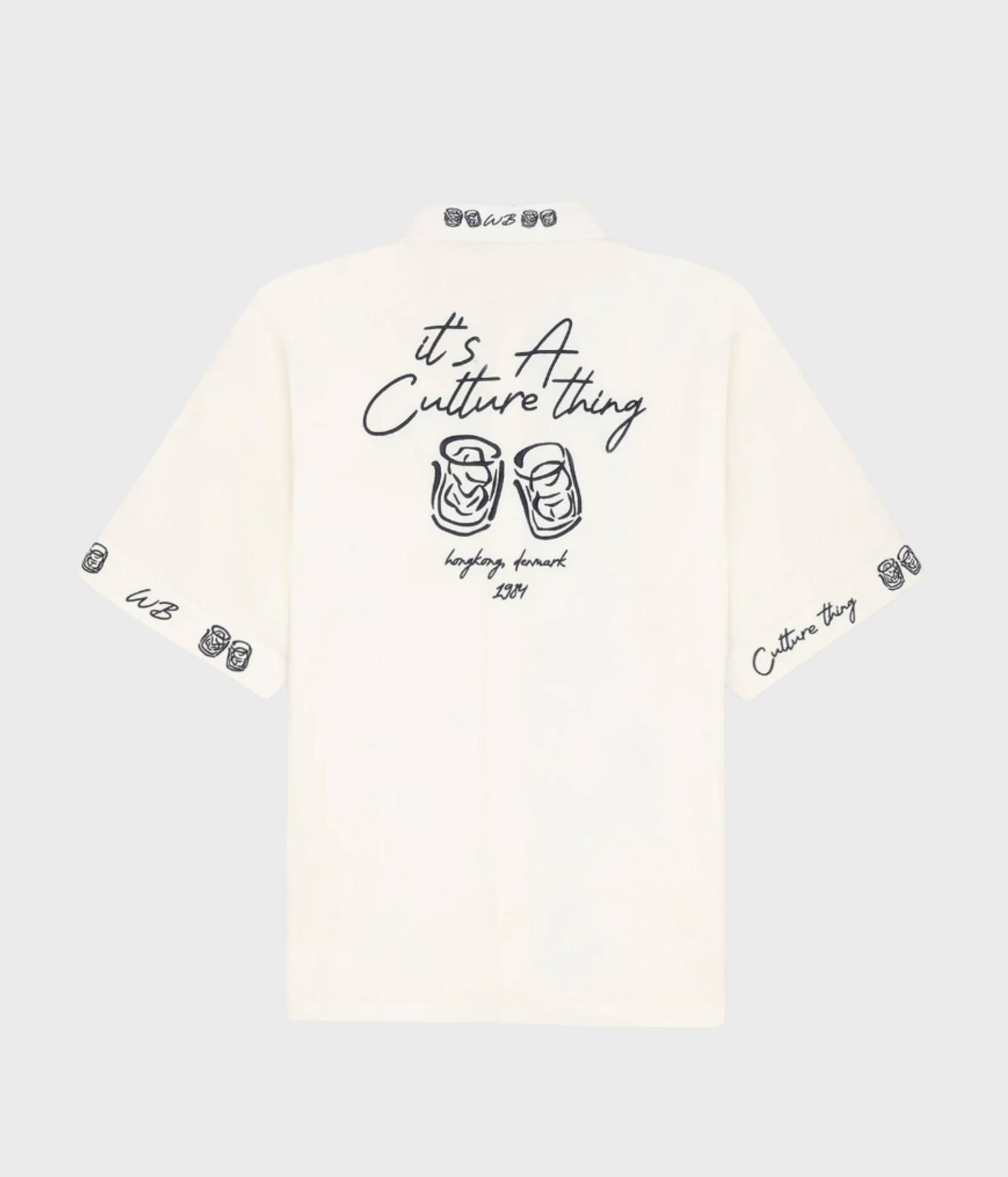 Wbwang Embroid Shirt (Off White)
