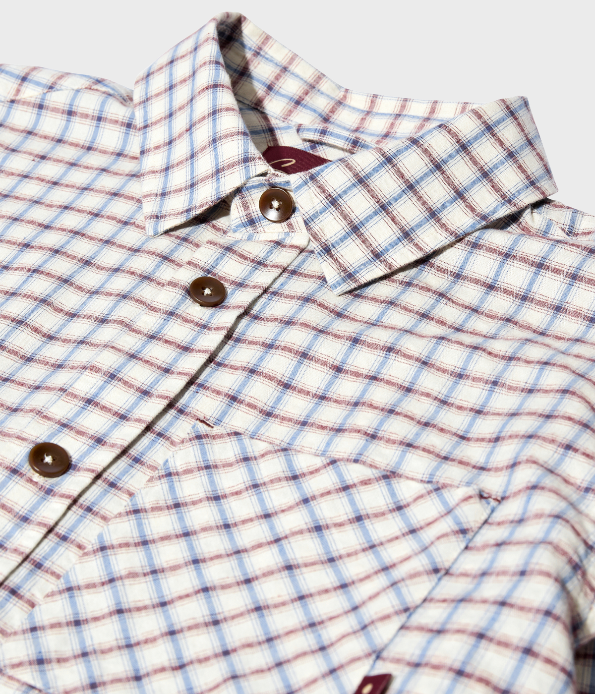 Mmgdavid Spring Check Shirt (180 Ecru)