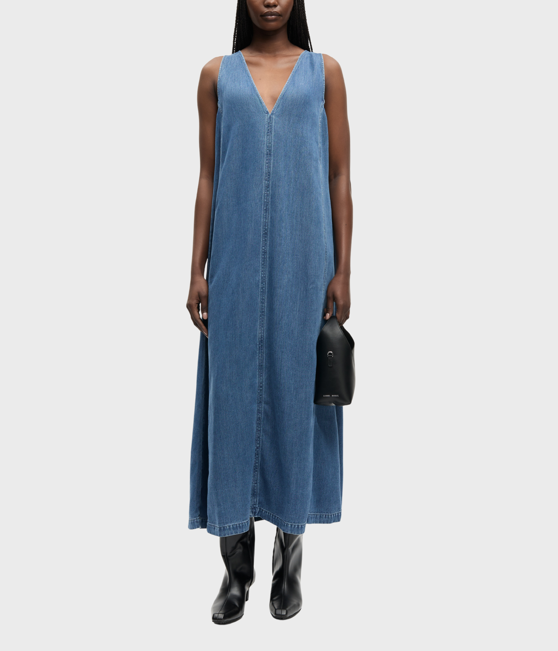 Saskylar Dress 15645 (CLR002201 Medium denim blue)