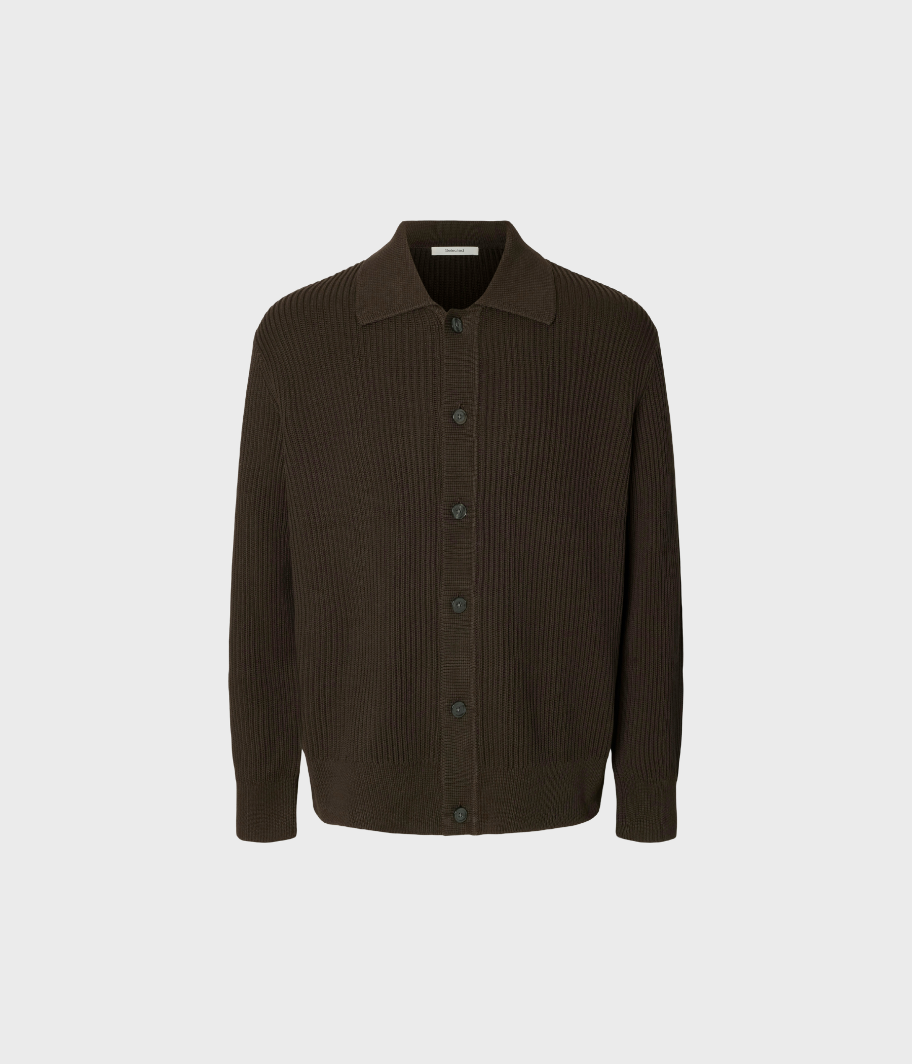 Slmdry Ls Rib Polo Cardigan (Delicioso)