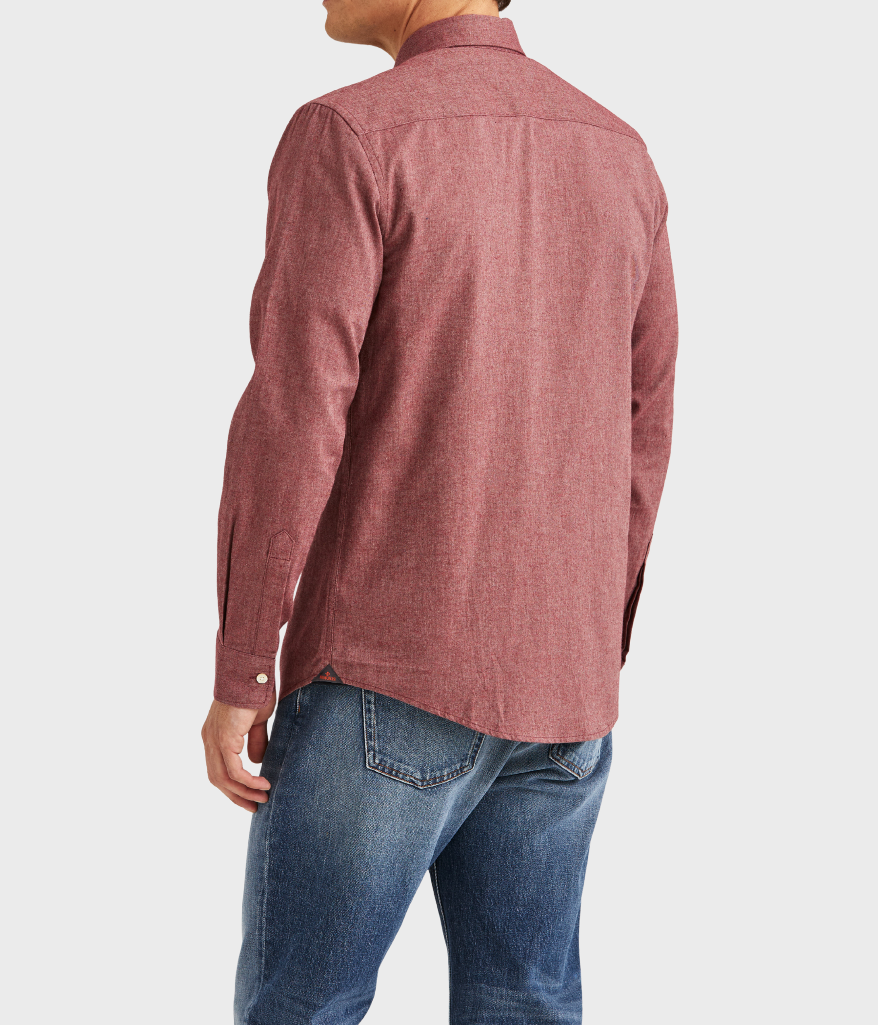 Watts Flannel Shirt-Slim Fit (47 Wine Red)