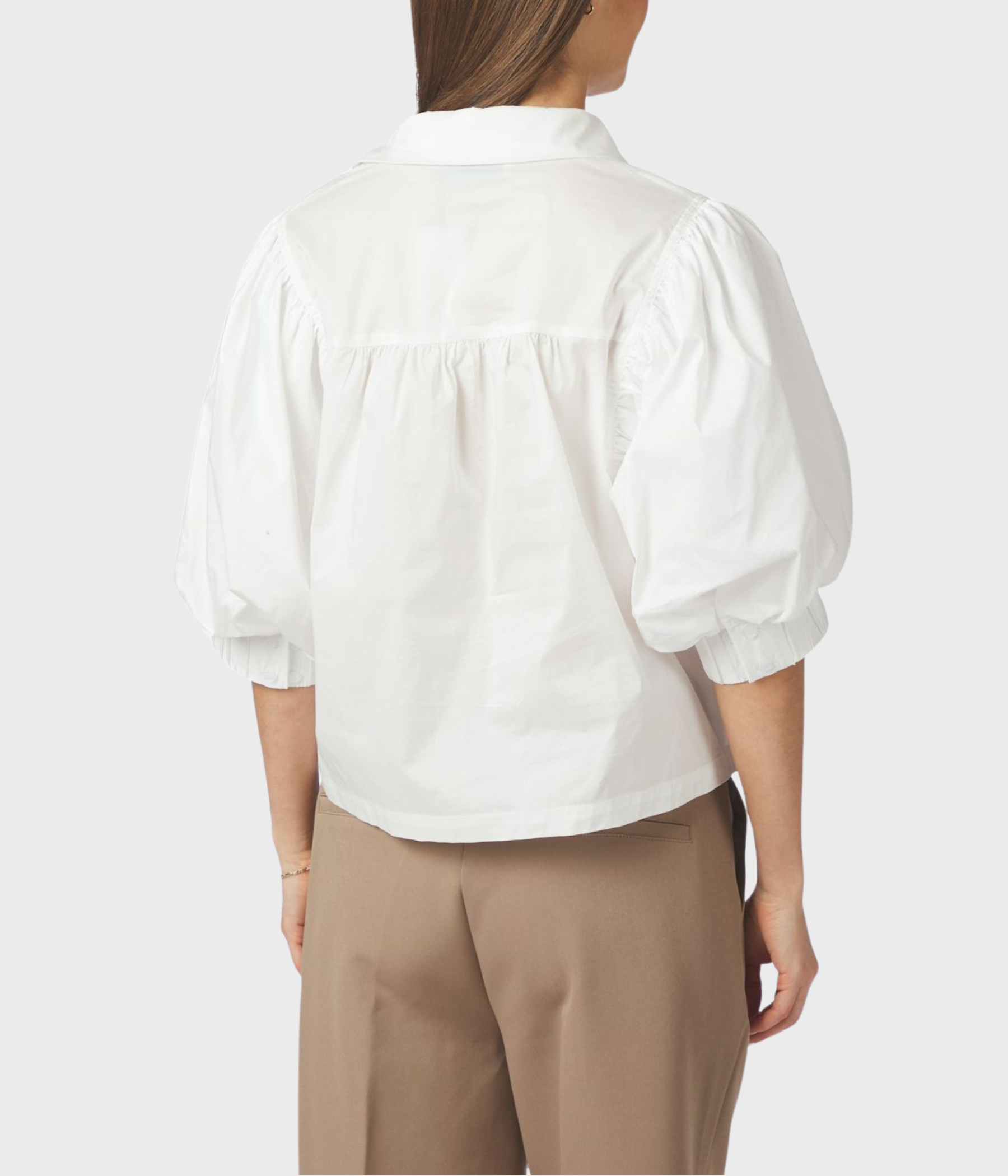 Etta Poplin Shirt (120 White)