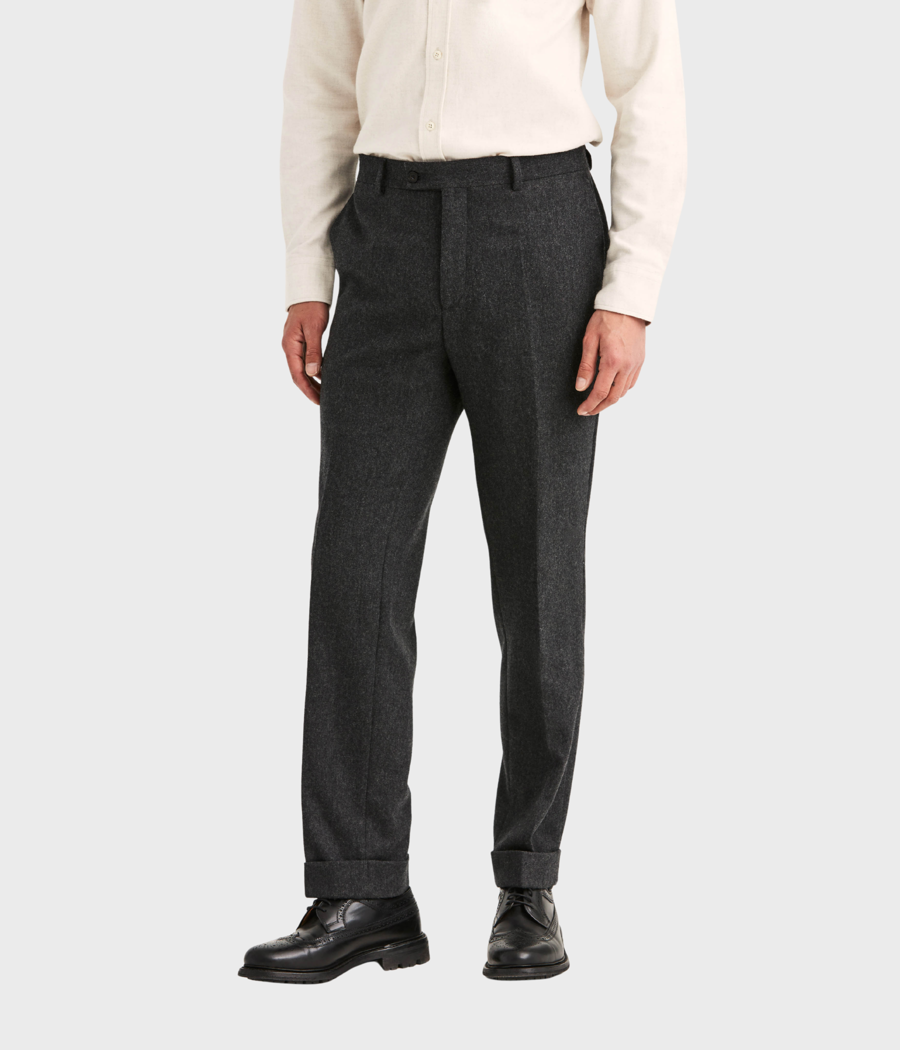 Flannel Suit Trouser (95 Grey)