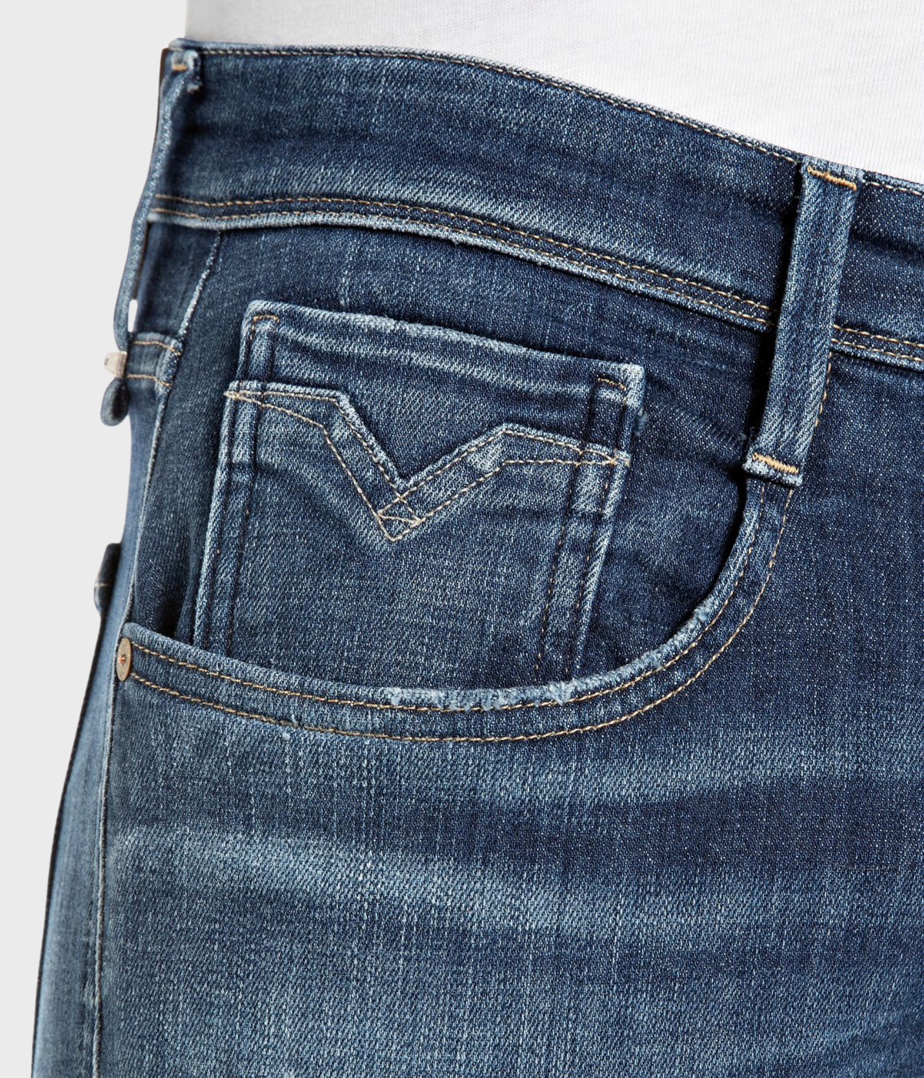 Trousers Anbass Aged. (007 DARK BLUE Light tone)