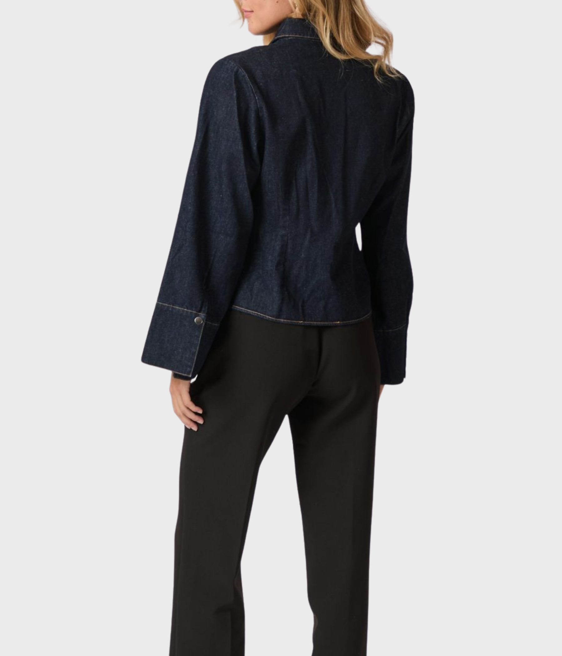 Rosa Denim Shirt (534 DARK BLUE)