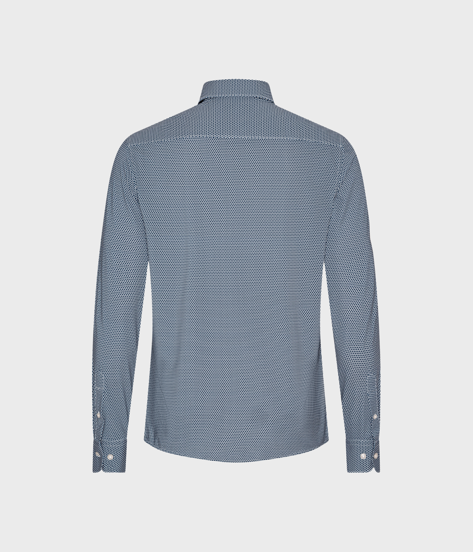 Stretch Shirt. (Navy Prin)