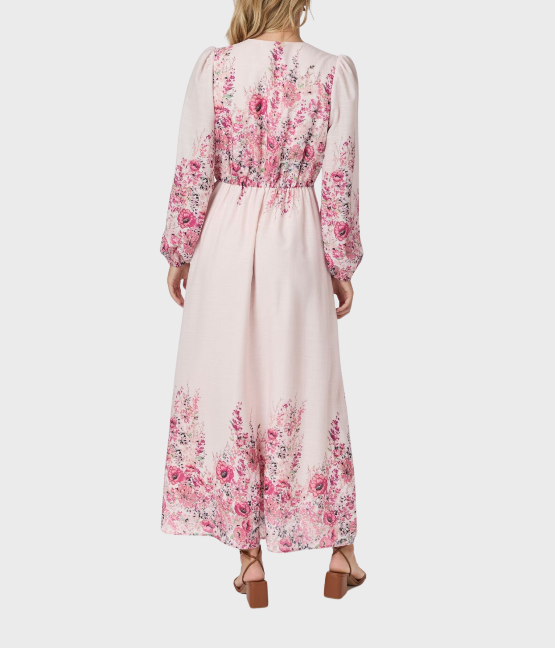 Silfi Flower Print Dress (165 Rose)