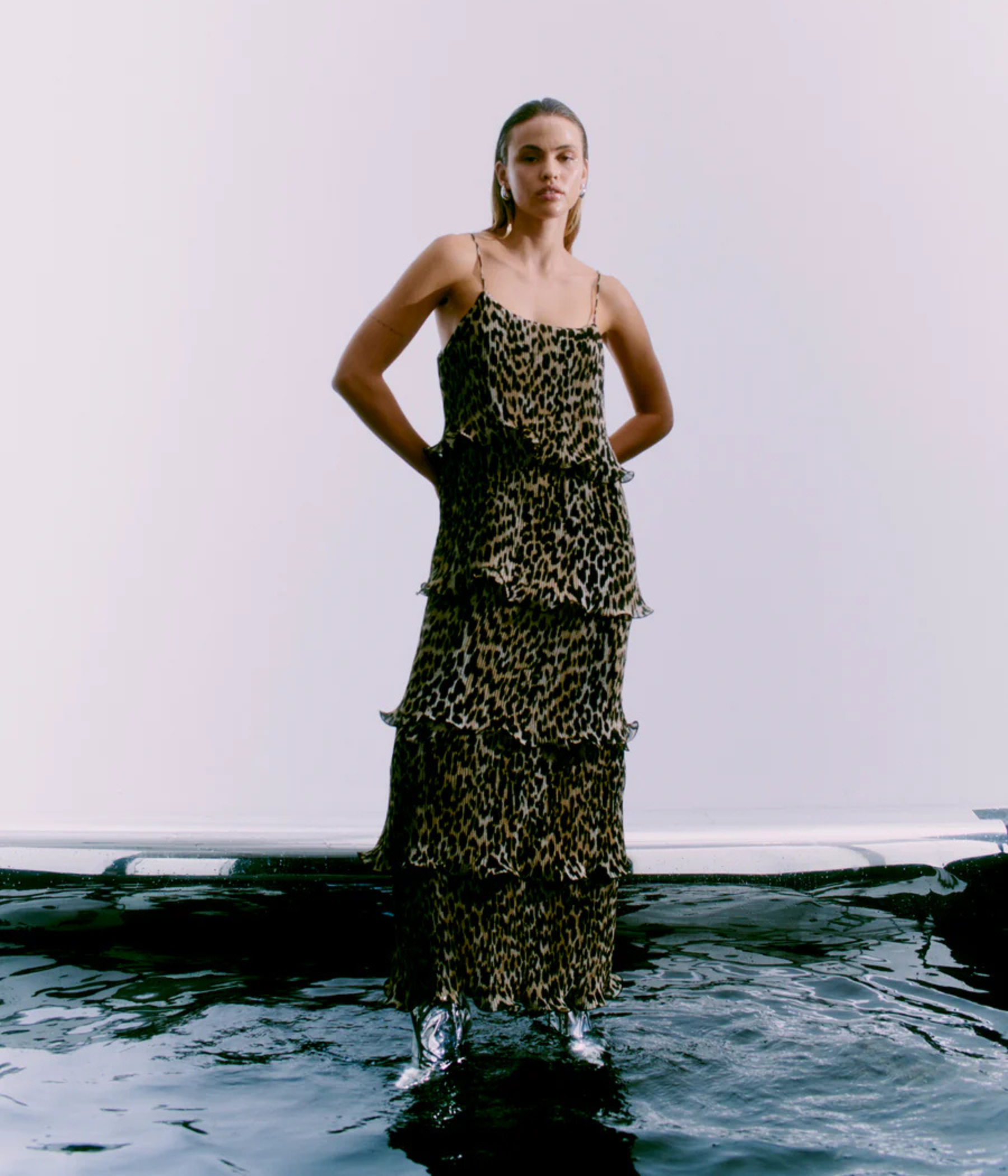 CMKIRA-DRESS (9360 Peyote w. Black)