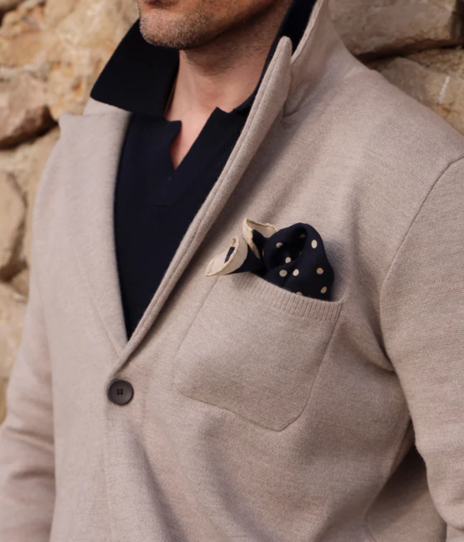 Knitted Milano Blazer (sand)