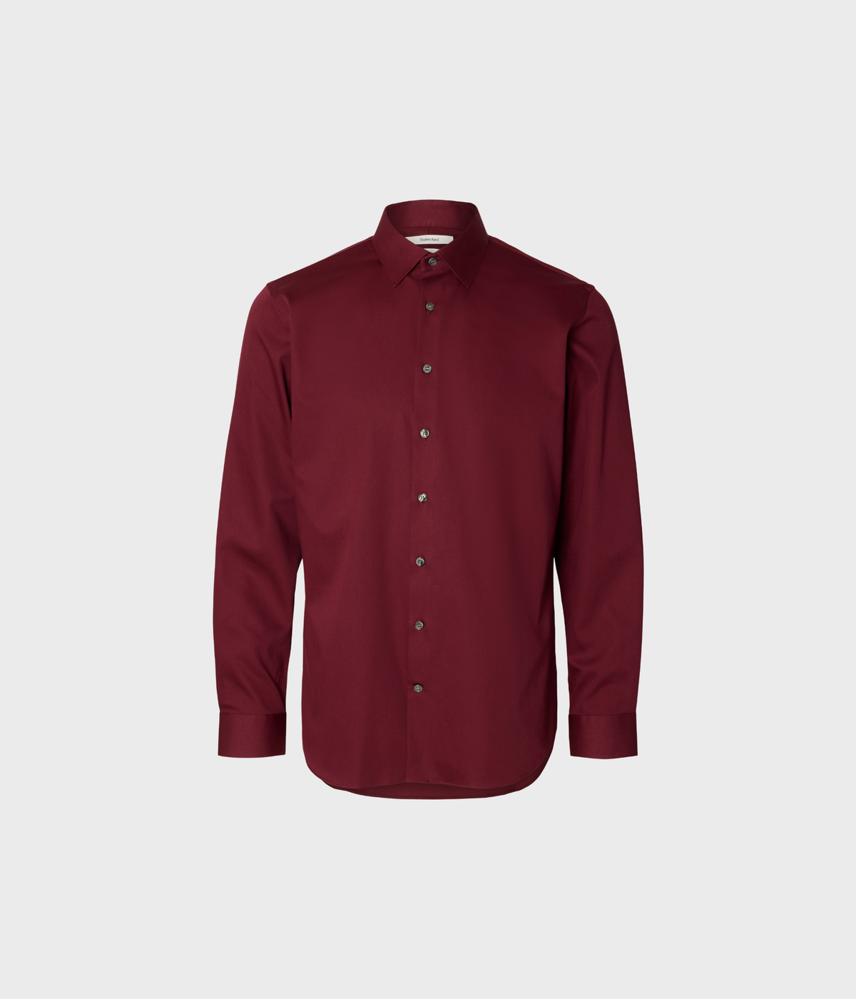 Slhslim-Performance Shirt Ls Noos. (Tawny Port)