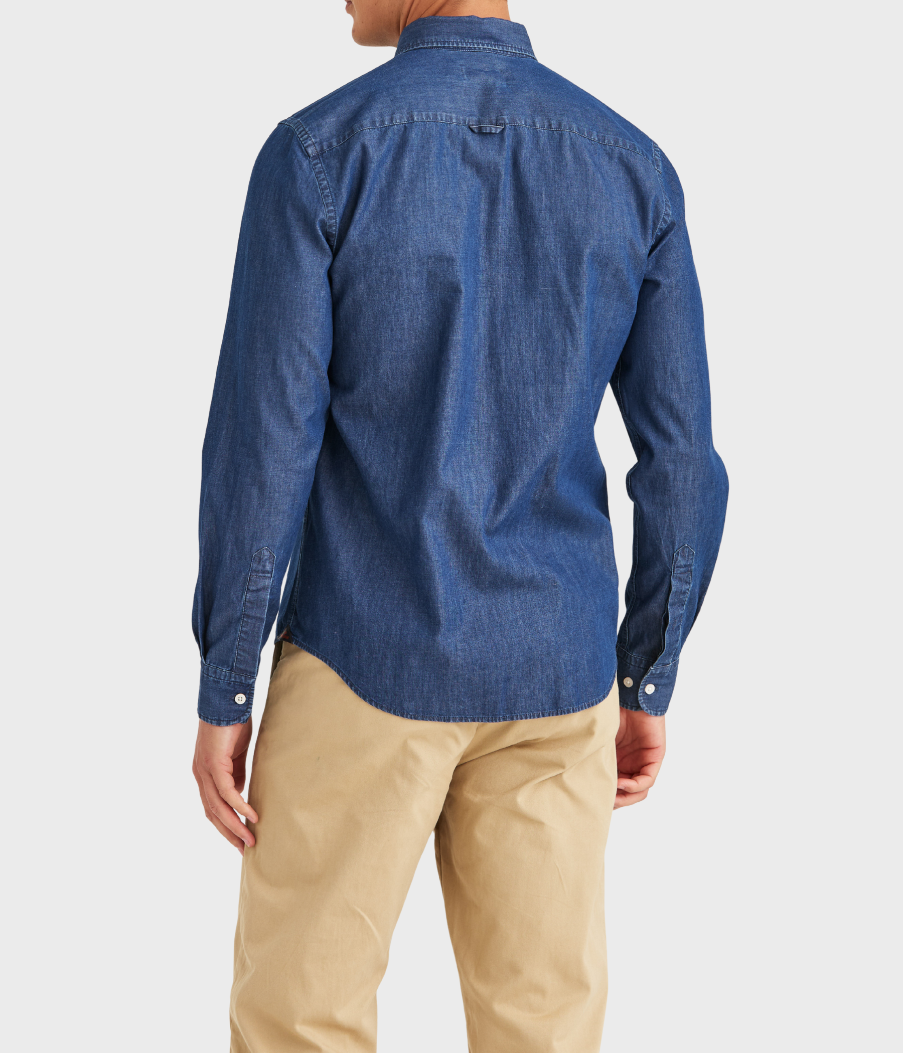 Light Denim Shirt-Slim Fit. (63 Blue)