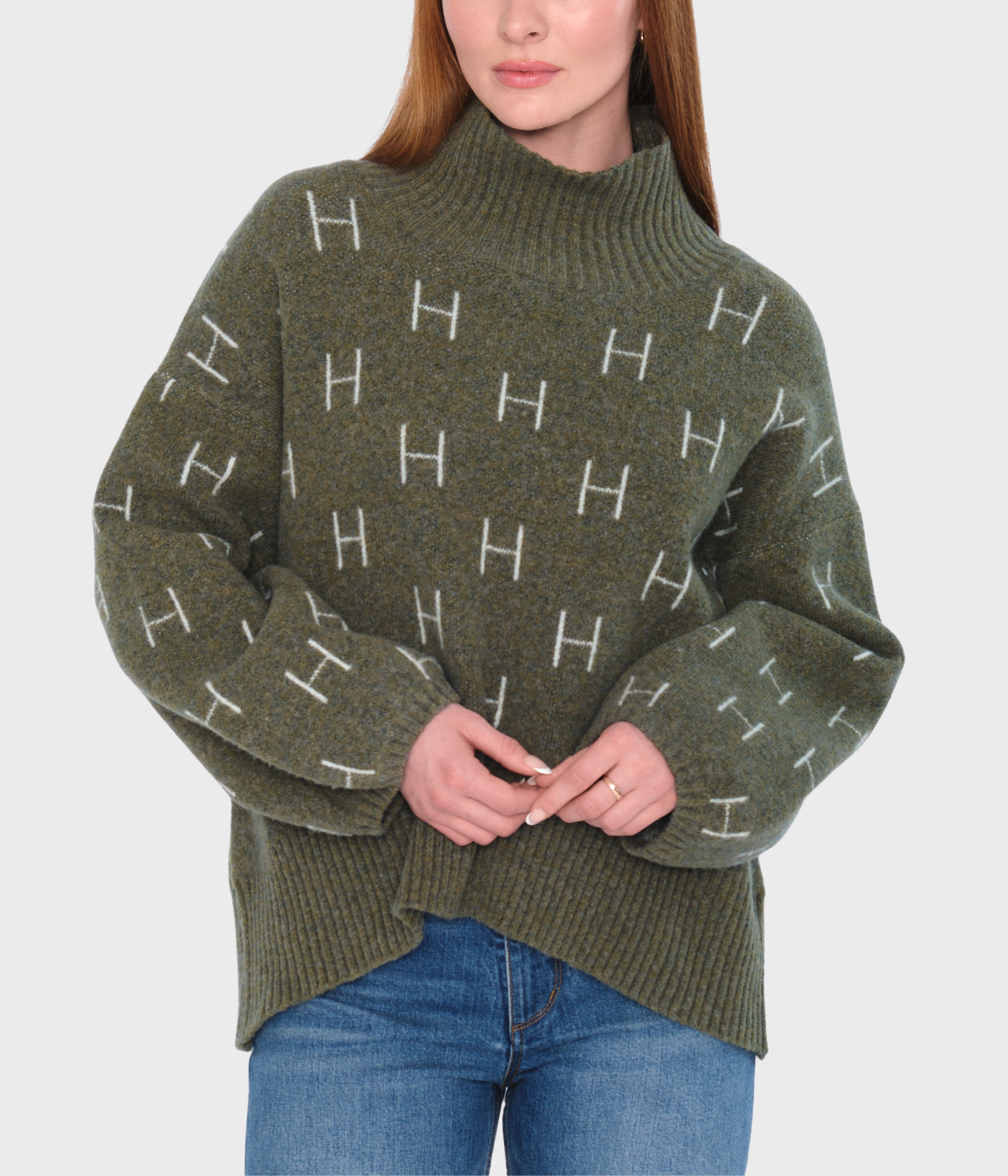 FAM Short Sweater (3000 Winter Moss)