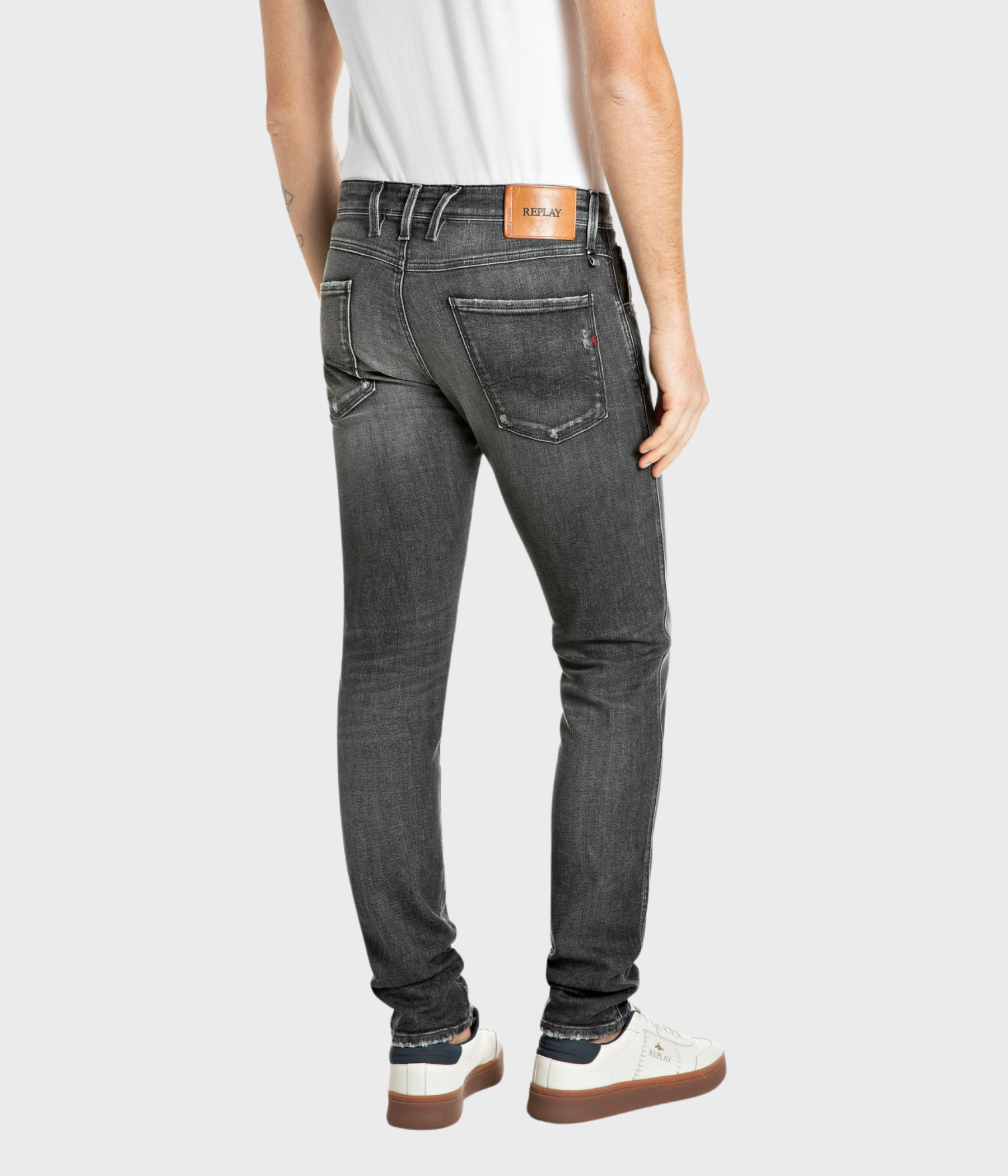 Trousers Anbass Aged (C097 DARK GREY dark stone wash)