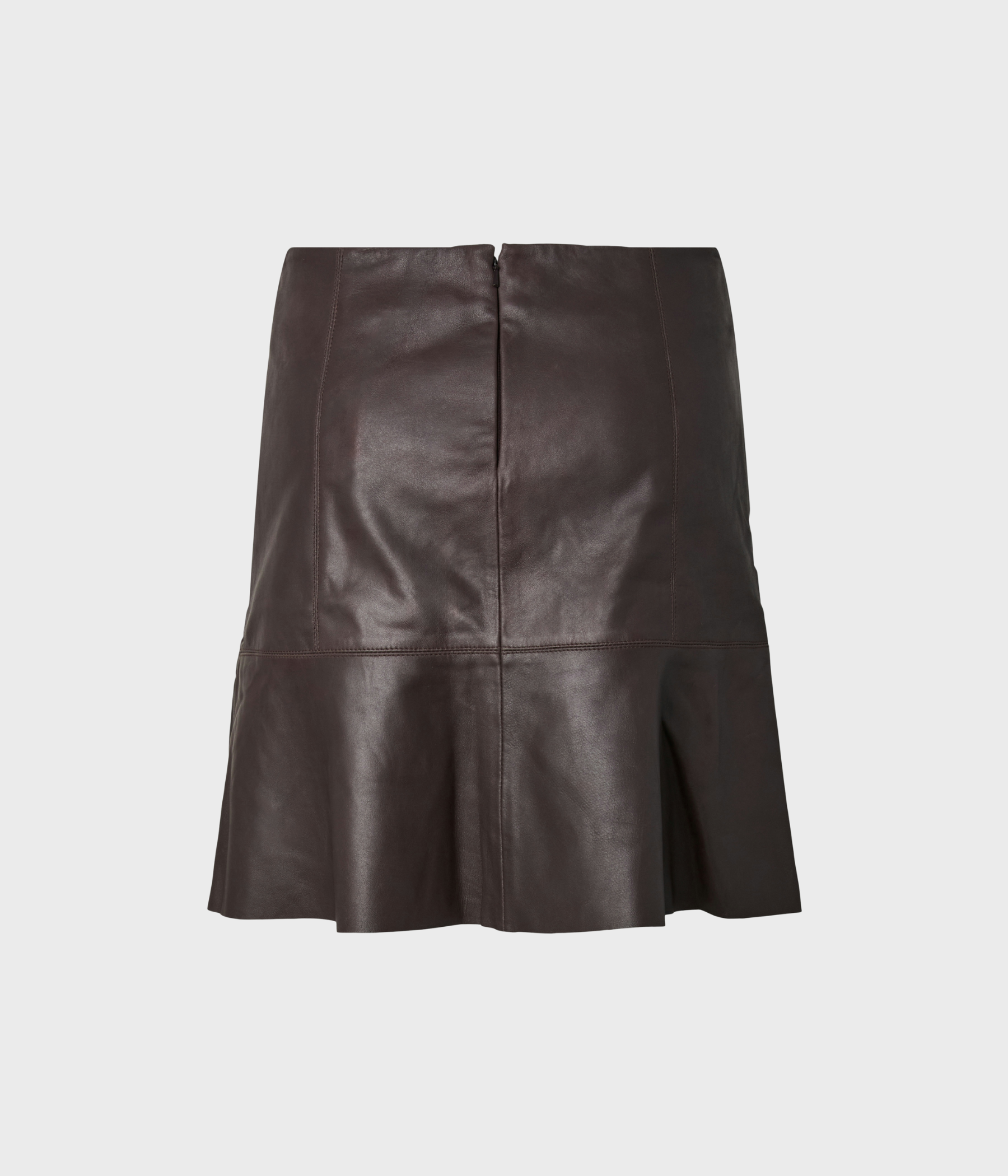 YASCOLLY MW NAPLON LEATHER SKIRT NOOS (Chocolate brown)