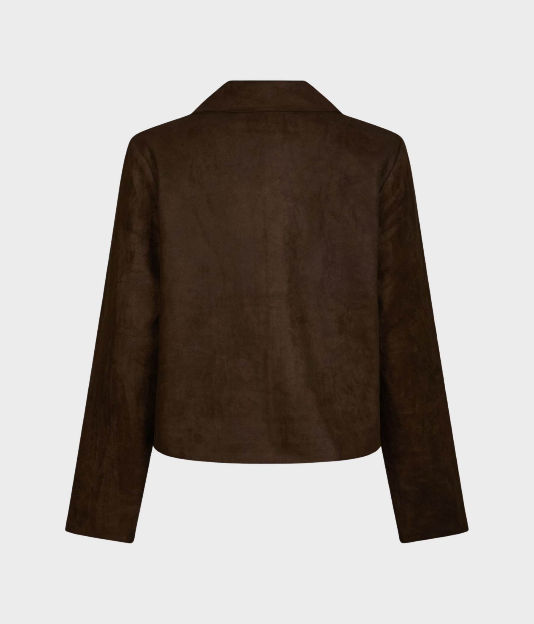 Nilo Faux Suede Jacket (676 DARK BROWN)