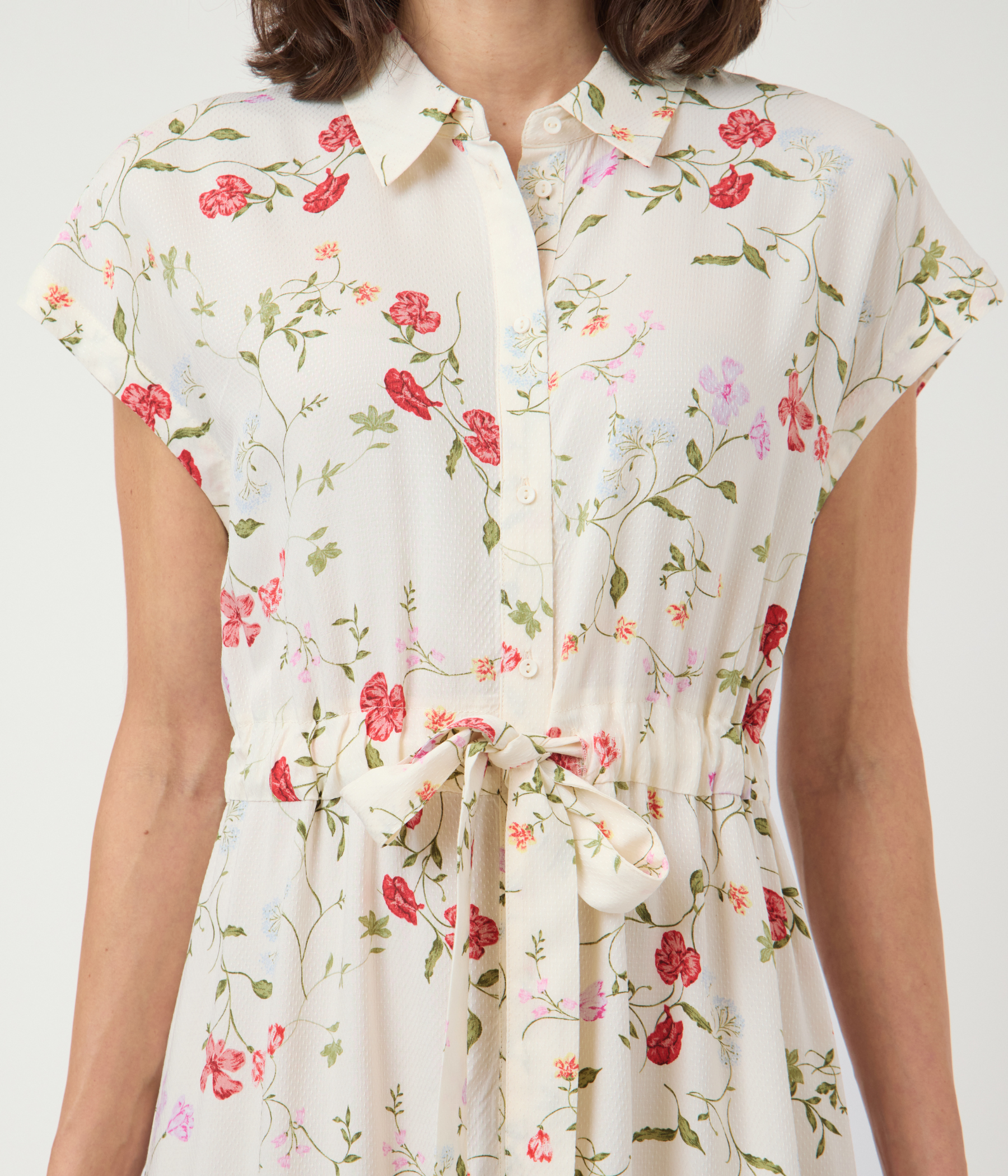 Yasasina Cs Midi Belt Dress S. Noos. (Pristine AOP:Botalia)