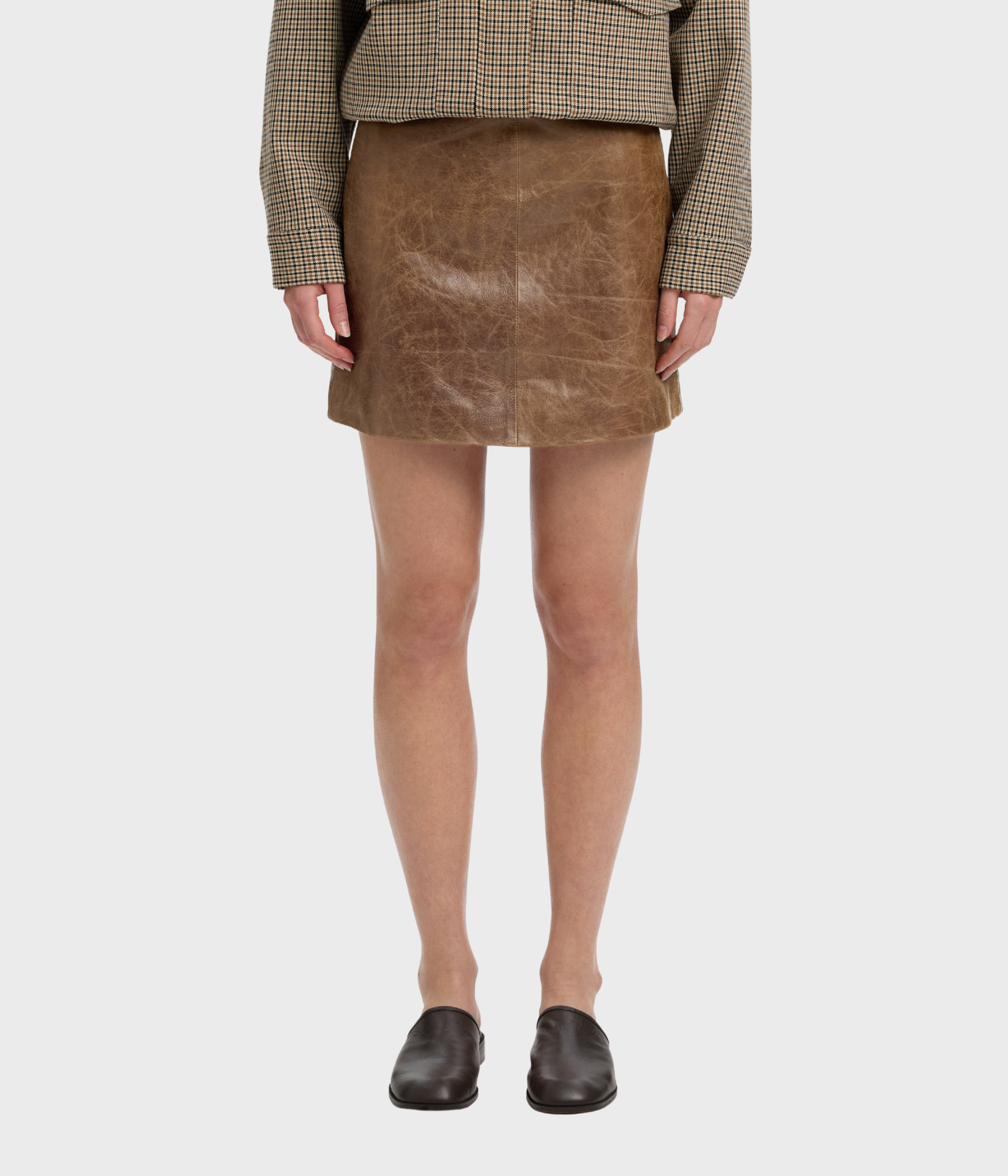 Slwjil Leather Hw Mini Skirt (Delicioso)