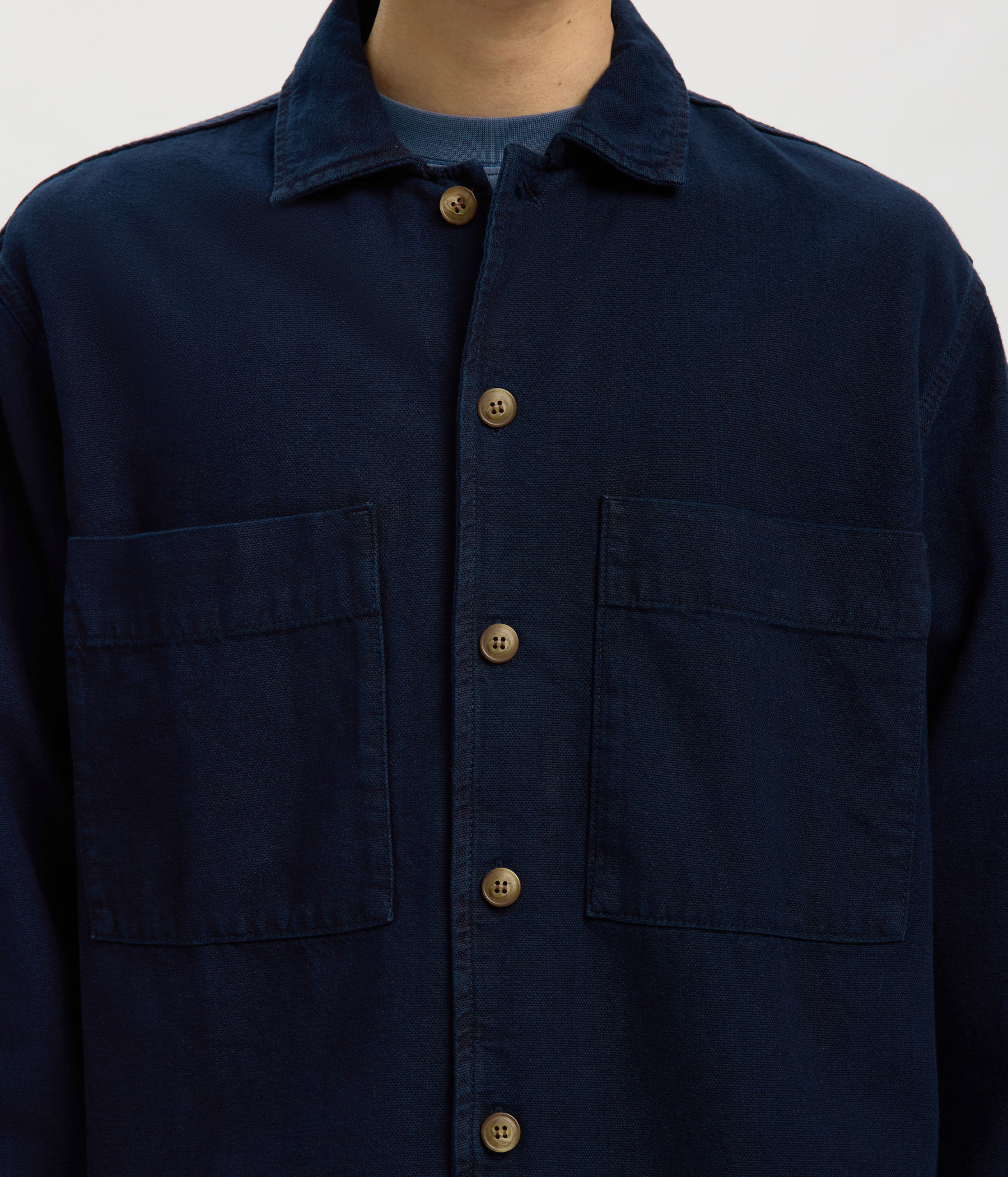 Slhrelaxed Paz Db 803 Denim Overshirt (Dark Blue Denim)