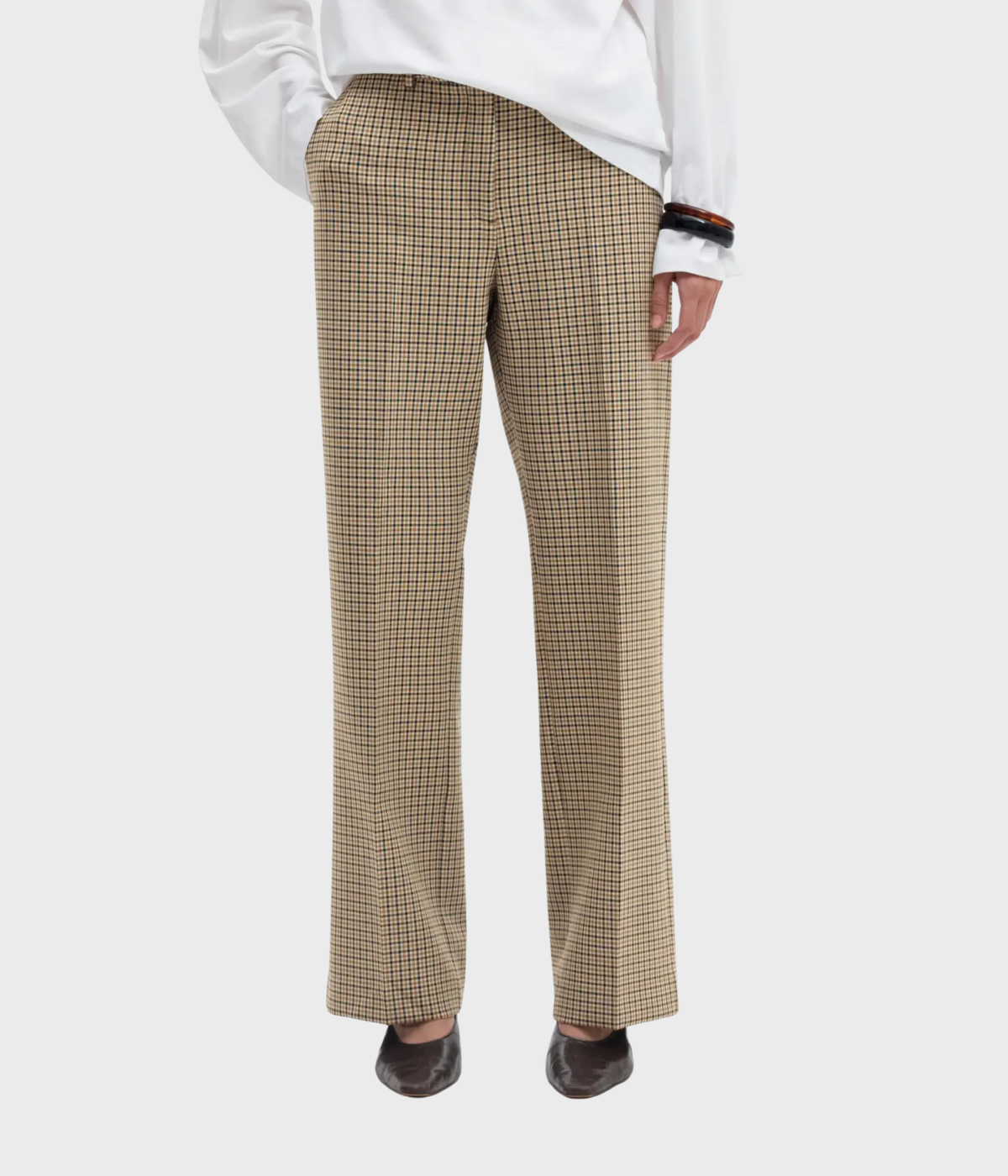 Slwrita Mw Wide Pant Check (Monks Robe Checks:CHECKS)