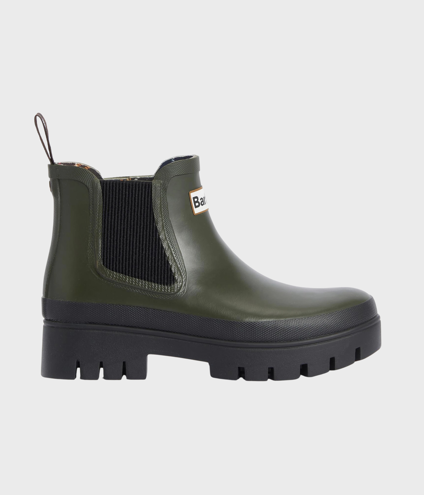 Barbour Halton Chelsea Welly (OL12 Olive/Black)