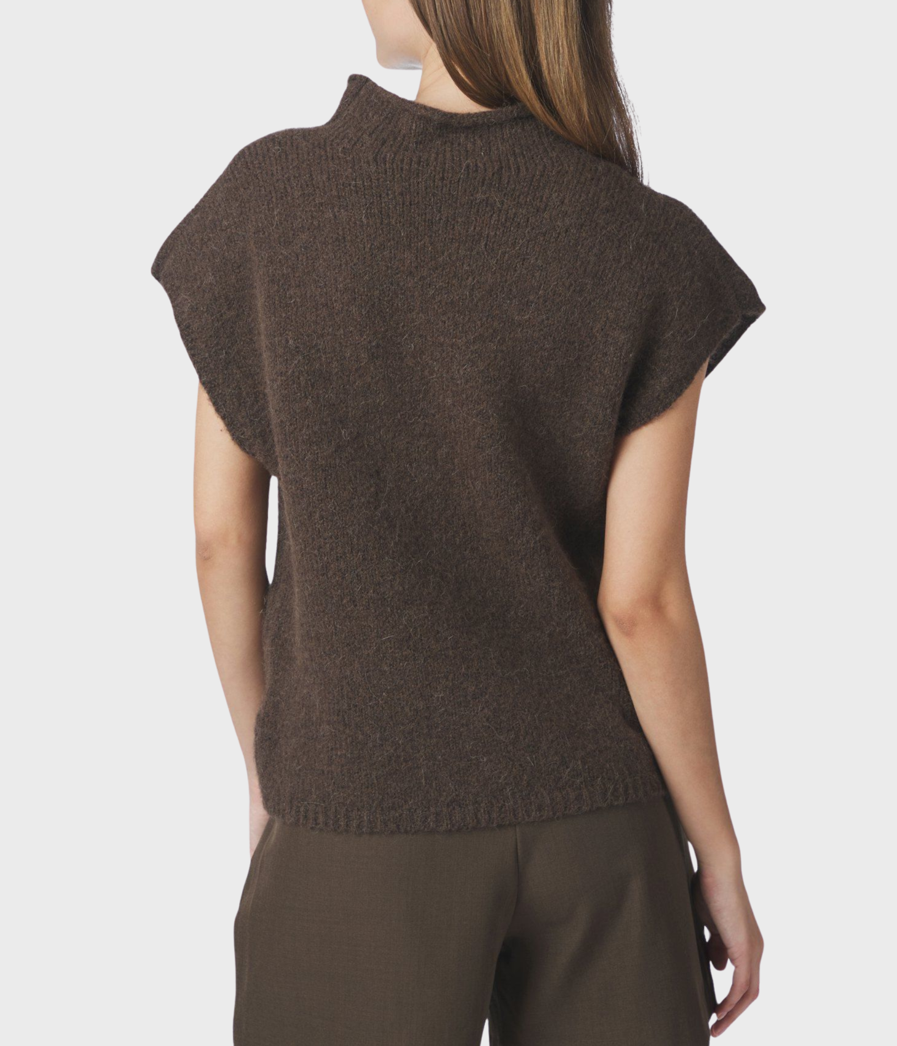 Jona Knit Top (Brown Melange)