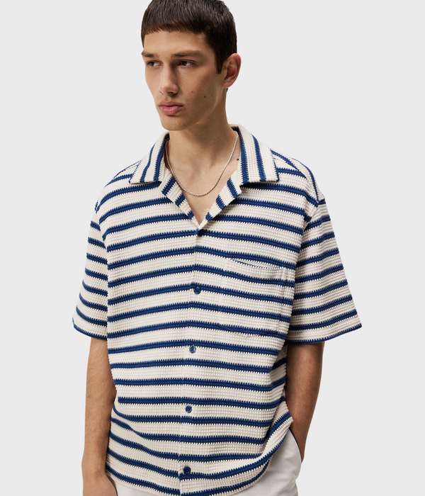 Tiro Resort Stripe Shirt (O341 Estate Blue)