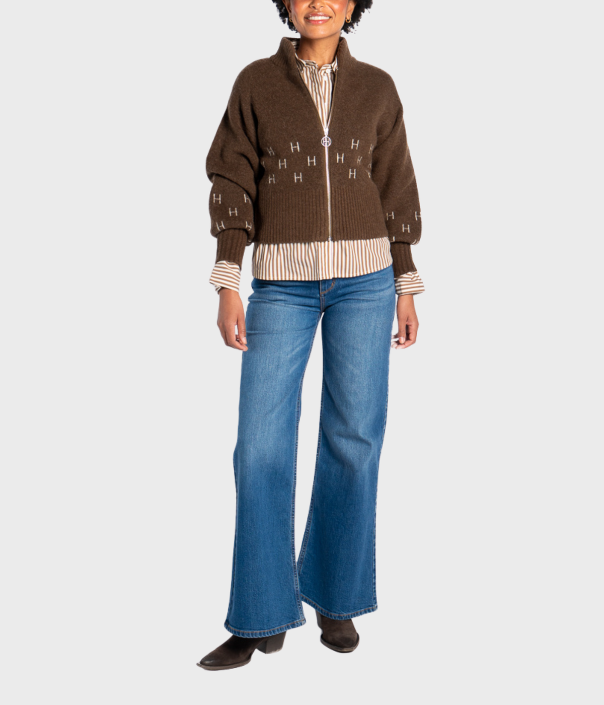 Märtha Short Jacket (6002 Dark Earth)
