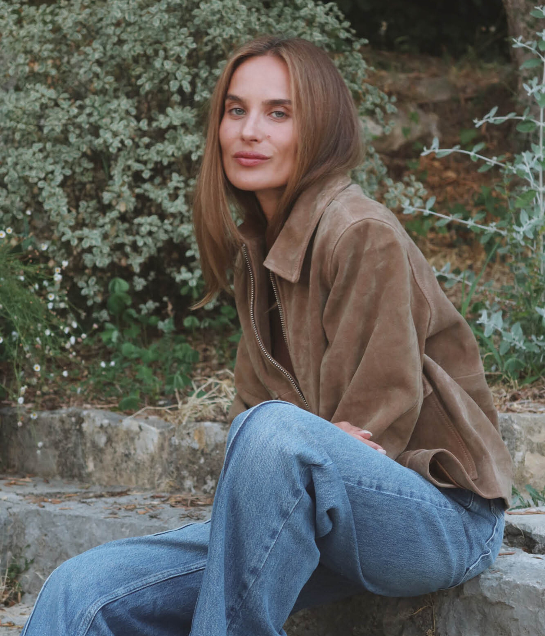 Minella Suede Jacket (Taupe)