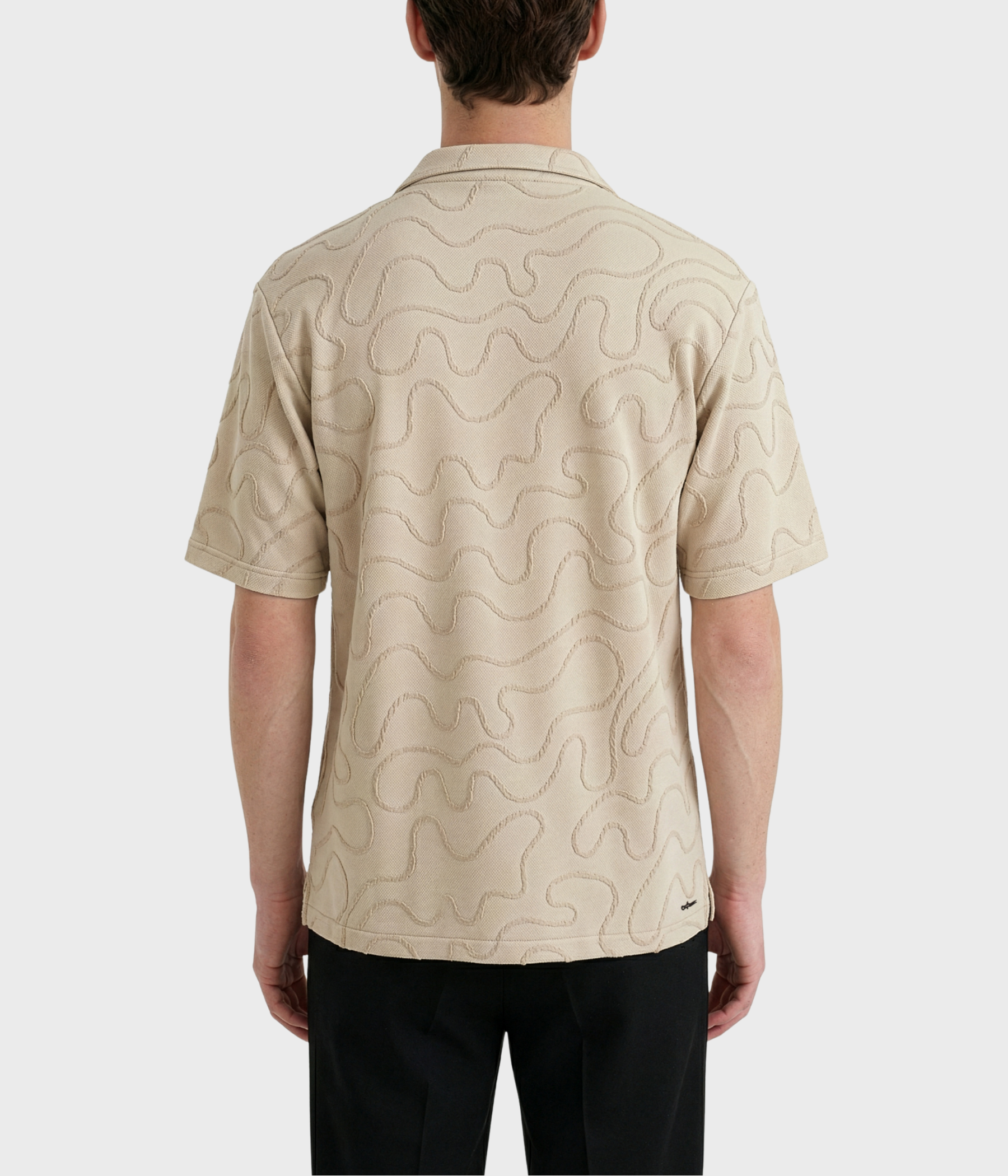 Karlo Jaquard Shirt (Ecru/beige)