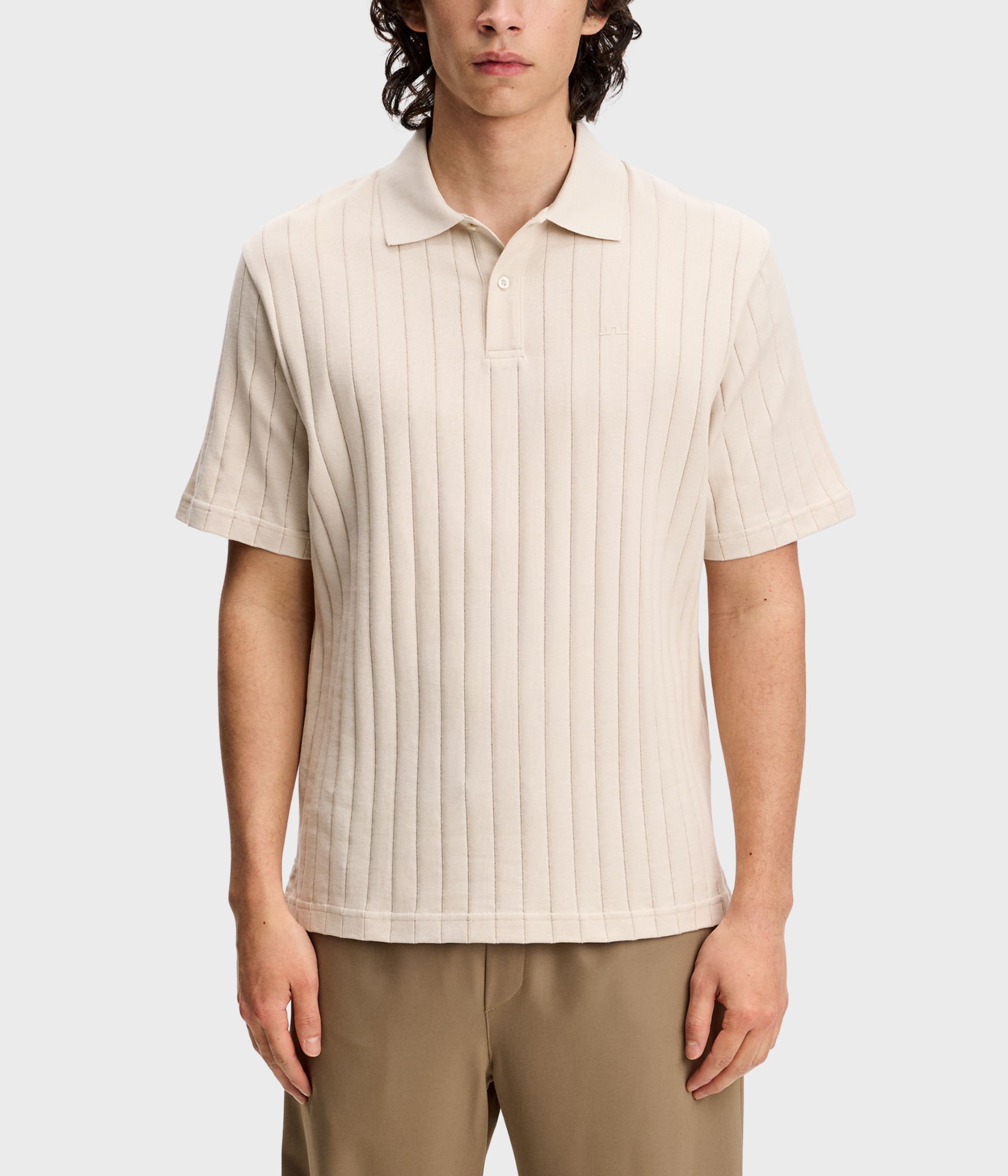 Simon Stripe Polo (U029 Moonbeam)
