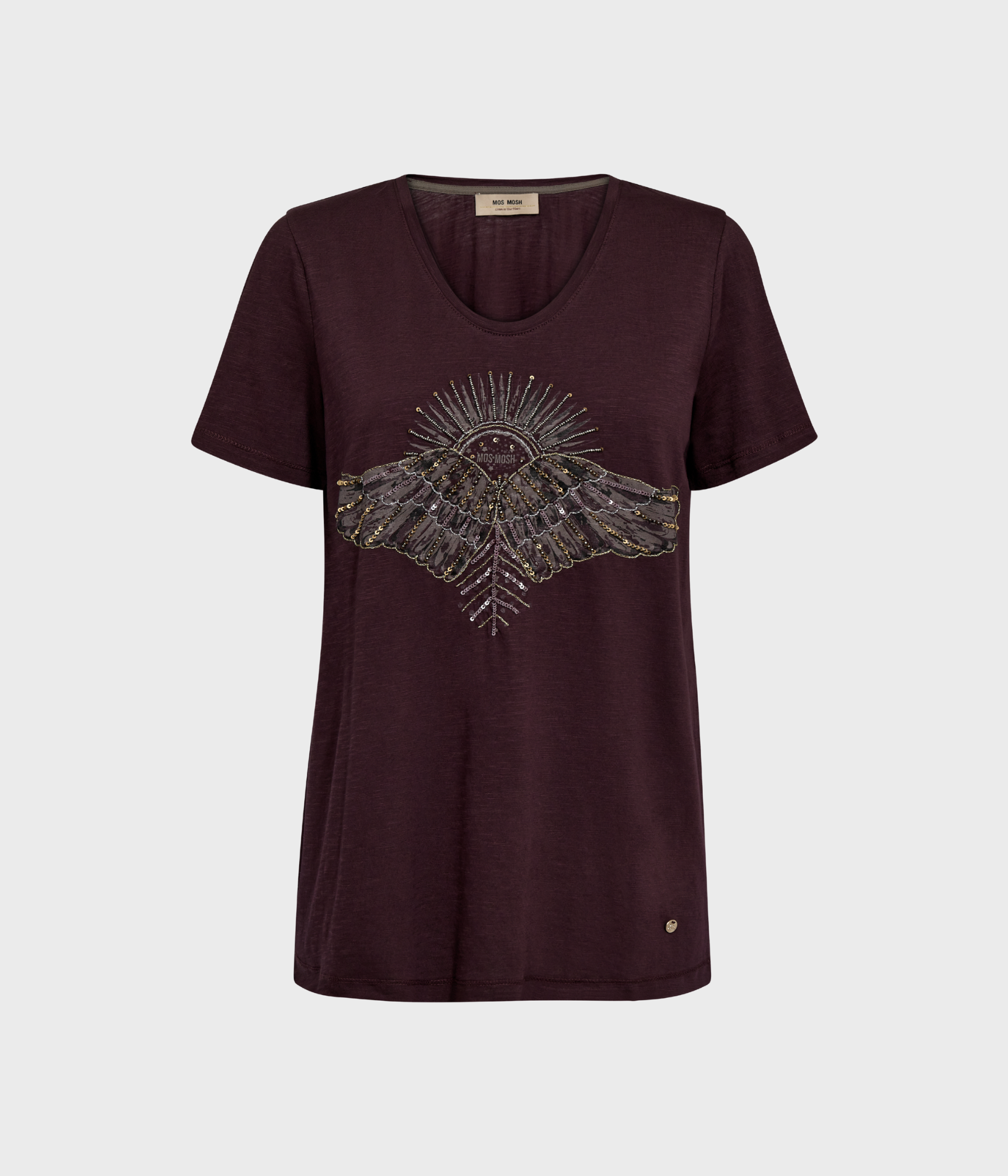 Mmnadine O-SS Deco Tee (159 Fudge)