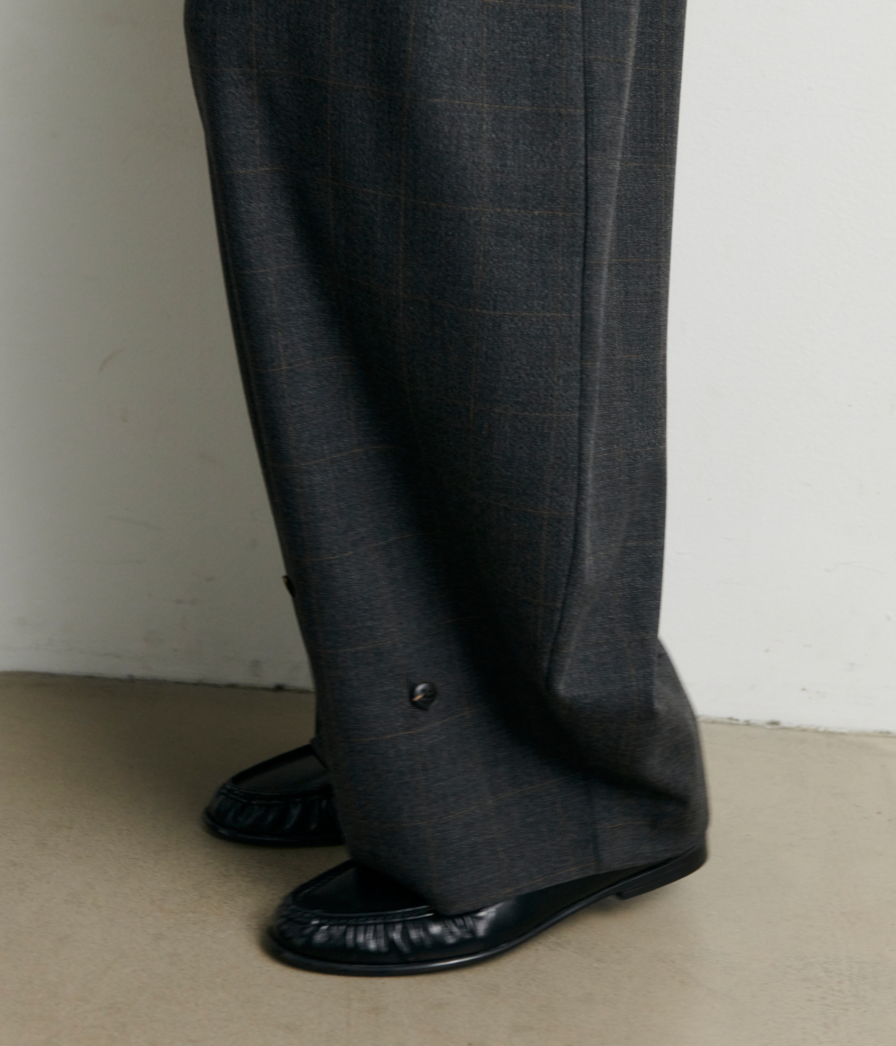 Anjou Trousers (Dark grey melange)