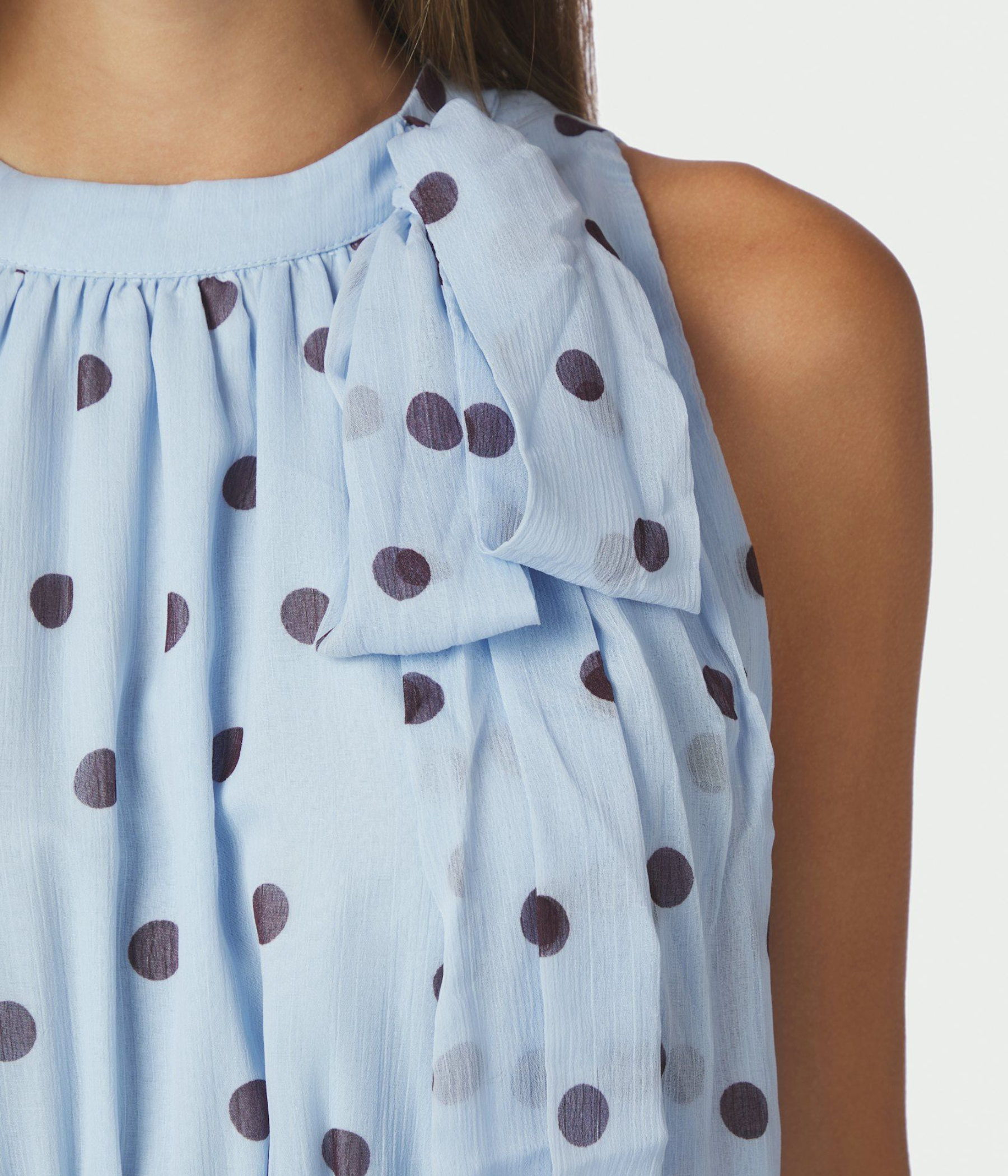 Marli Big Dot Dress (145 Light Blue)