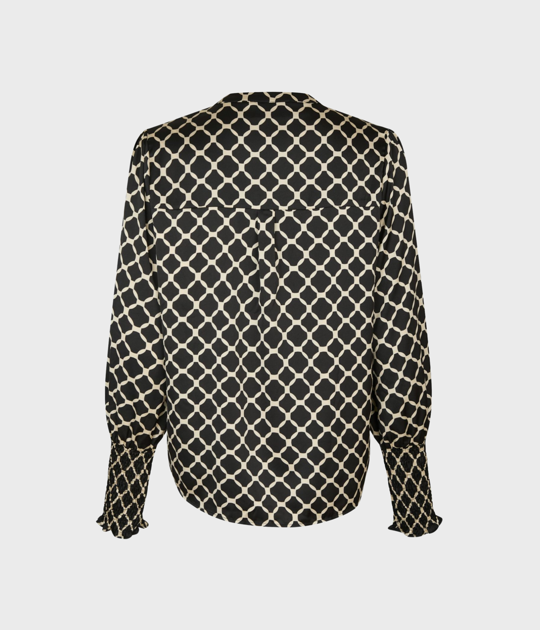 Landa Tile Print Blouse (Black)
