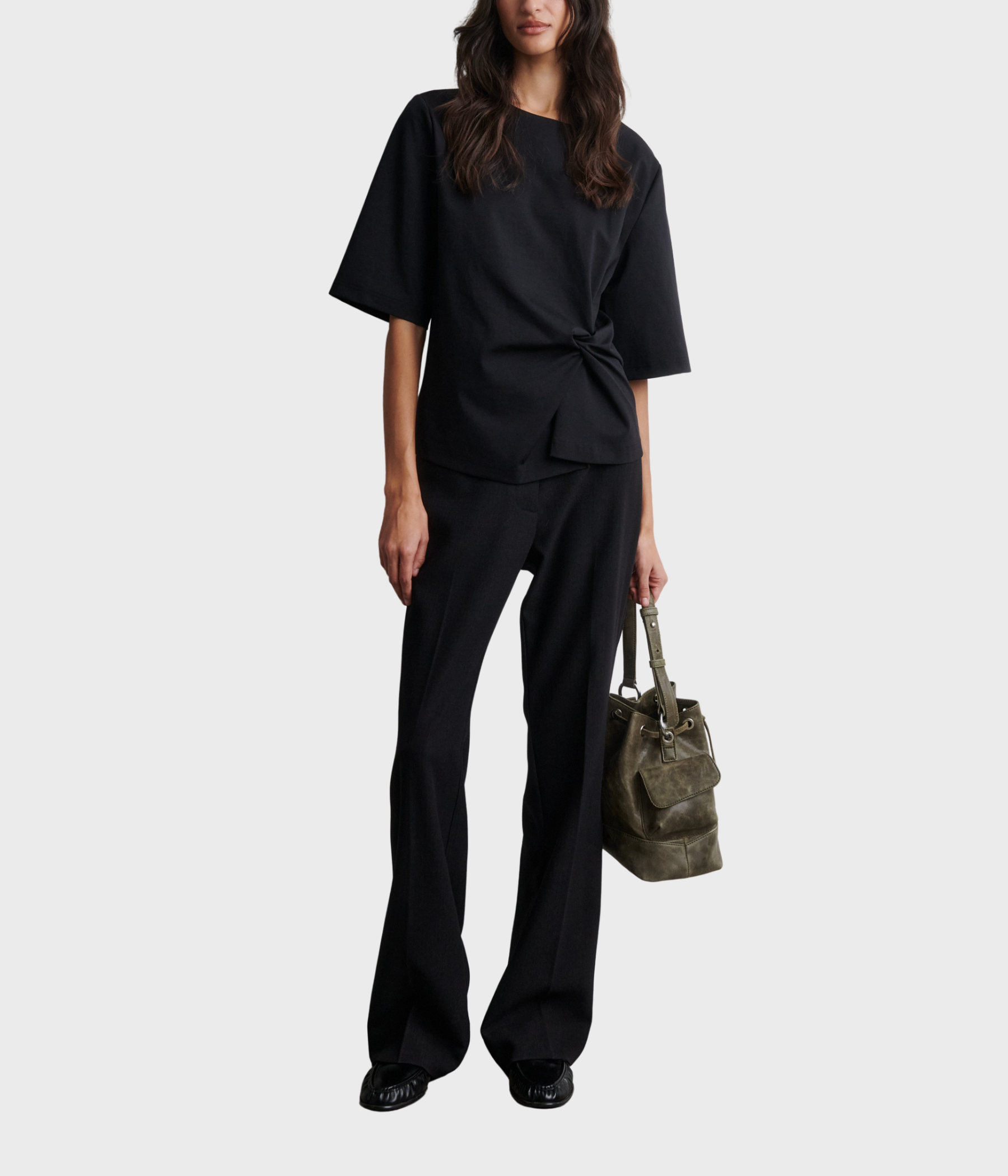 Arkai Drape Tee (Black)