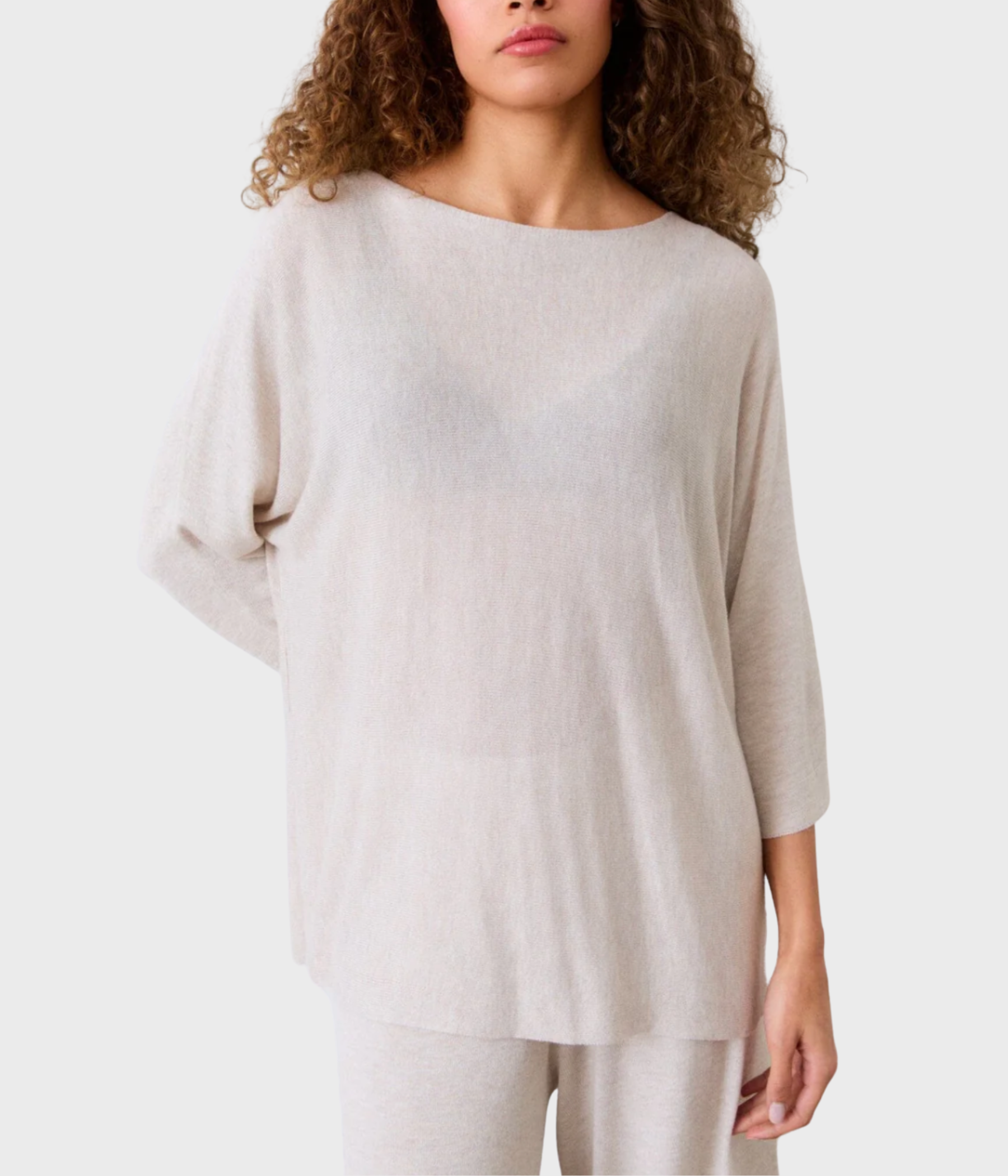 CHATRINA PONCHO TOP (Oat)
