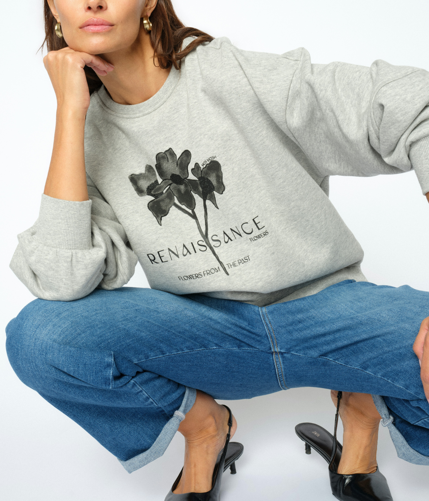 Mmcandela O-Ls Sweatshirt (919 Grey Melange)