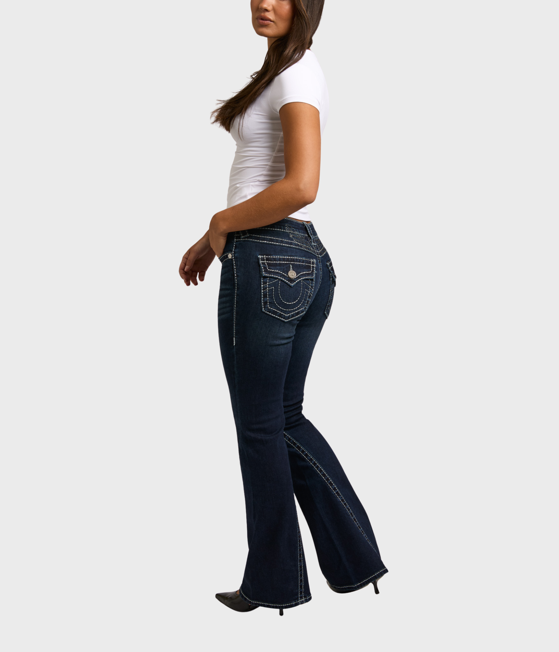Joey Lr Flare Lurex Big T Flap (STONE FOX)