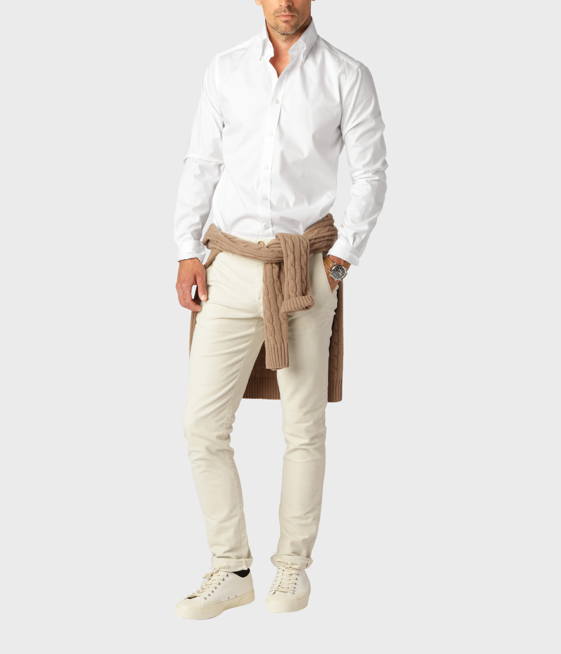 Fine Oxford Stripe (WHITE)