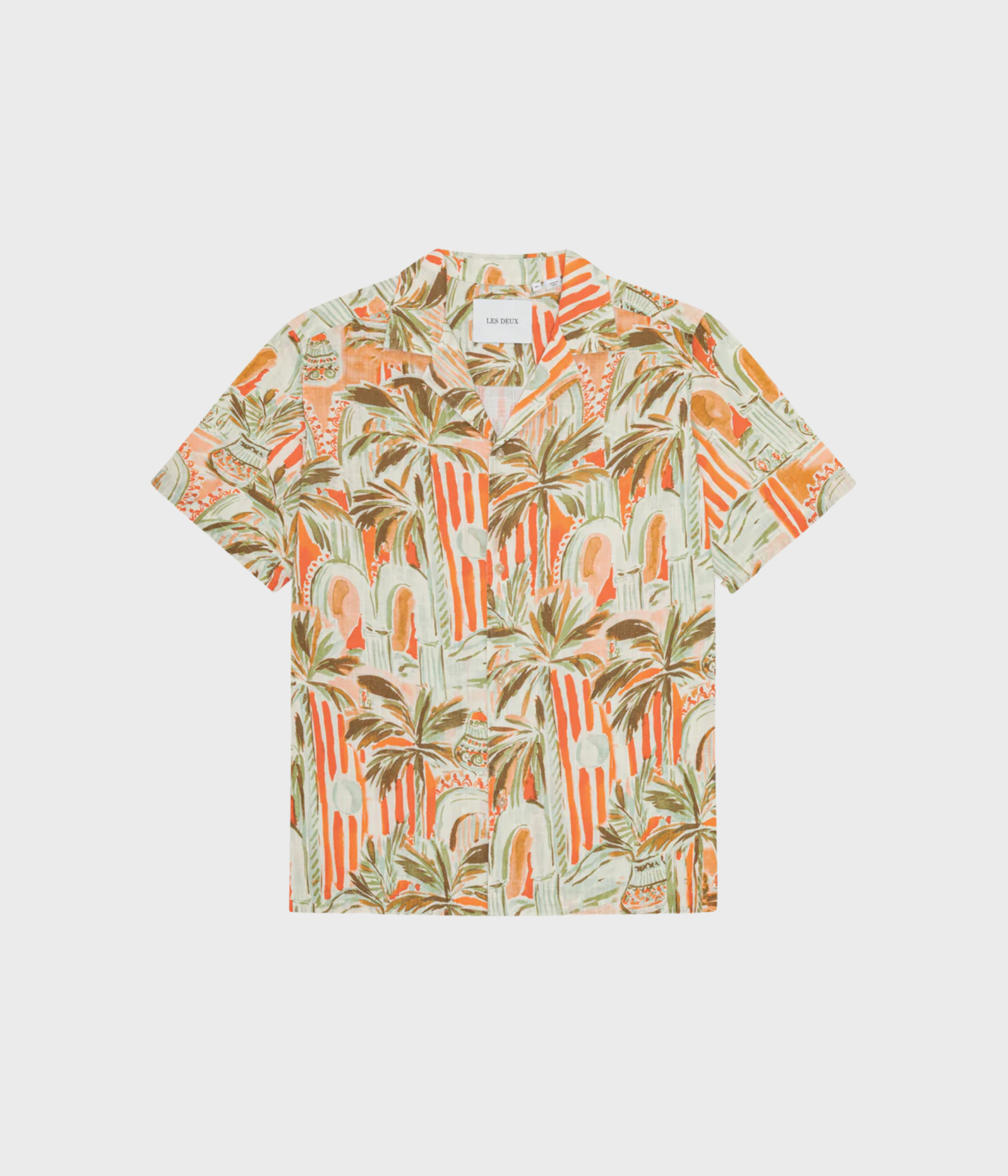Palm Aop Ss Shirt (721 Raw Sienna Orange)