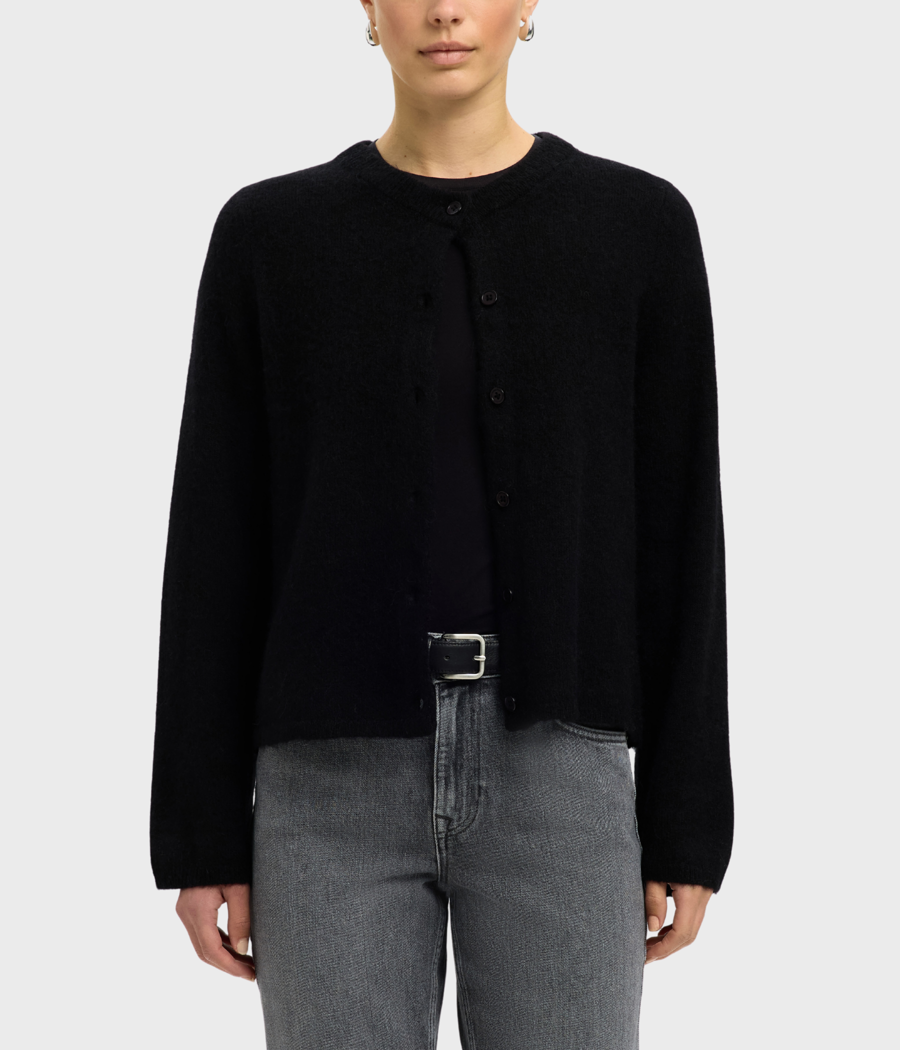 Slflulu New Ls Knit Cardigan Noos. (Black)