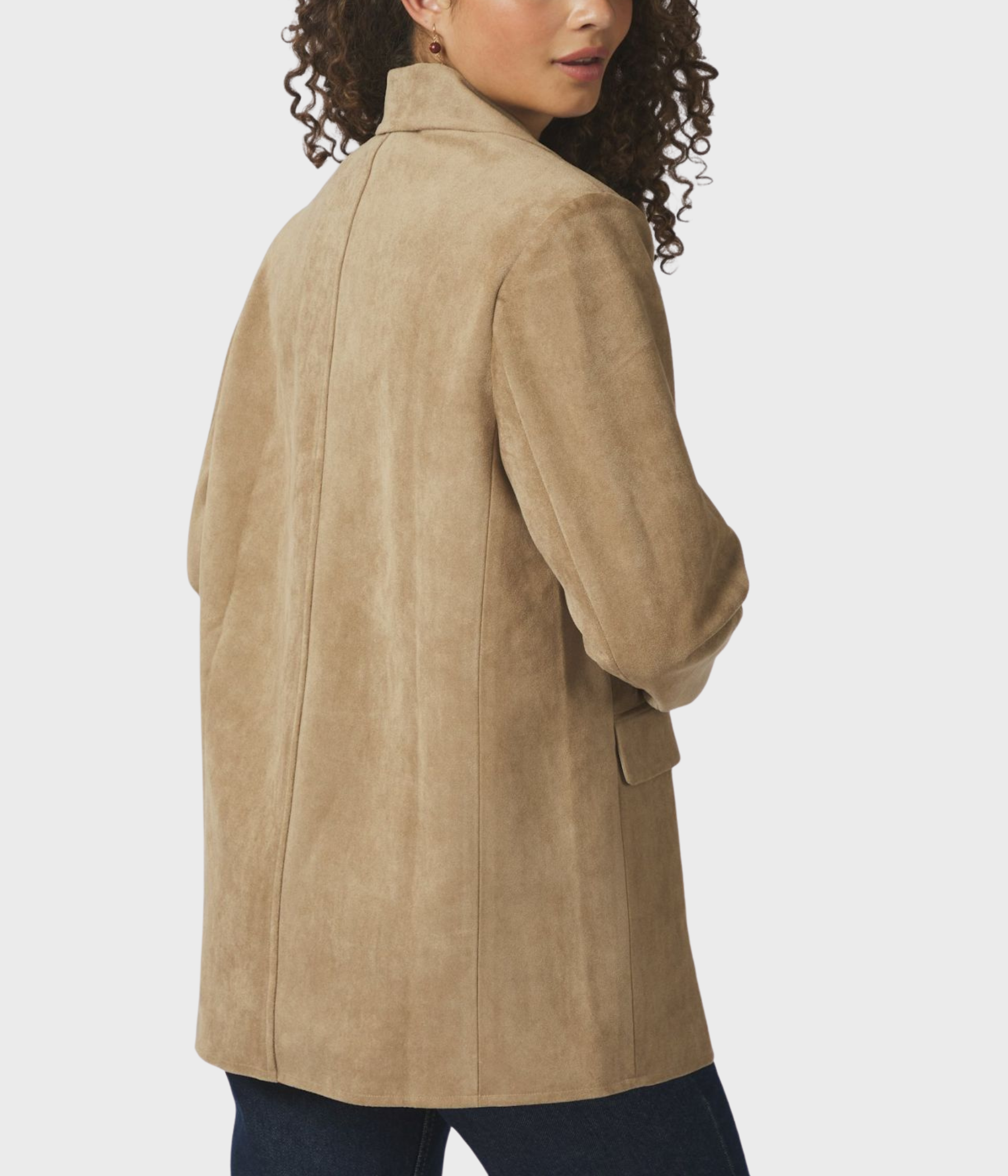 Namy Imitated Suede Blazer. (sand)