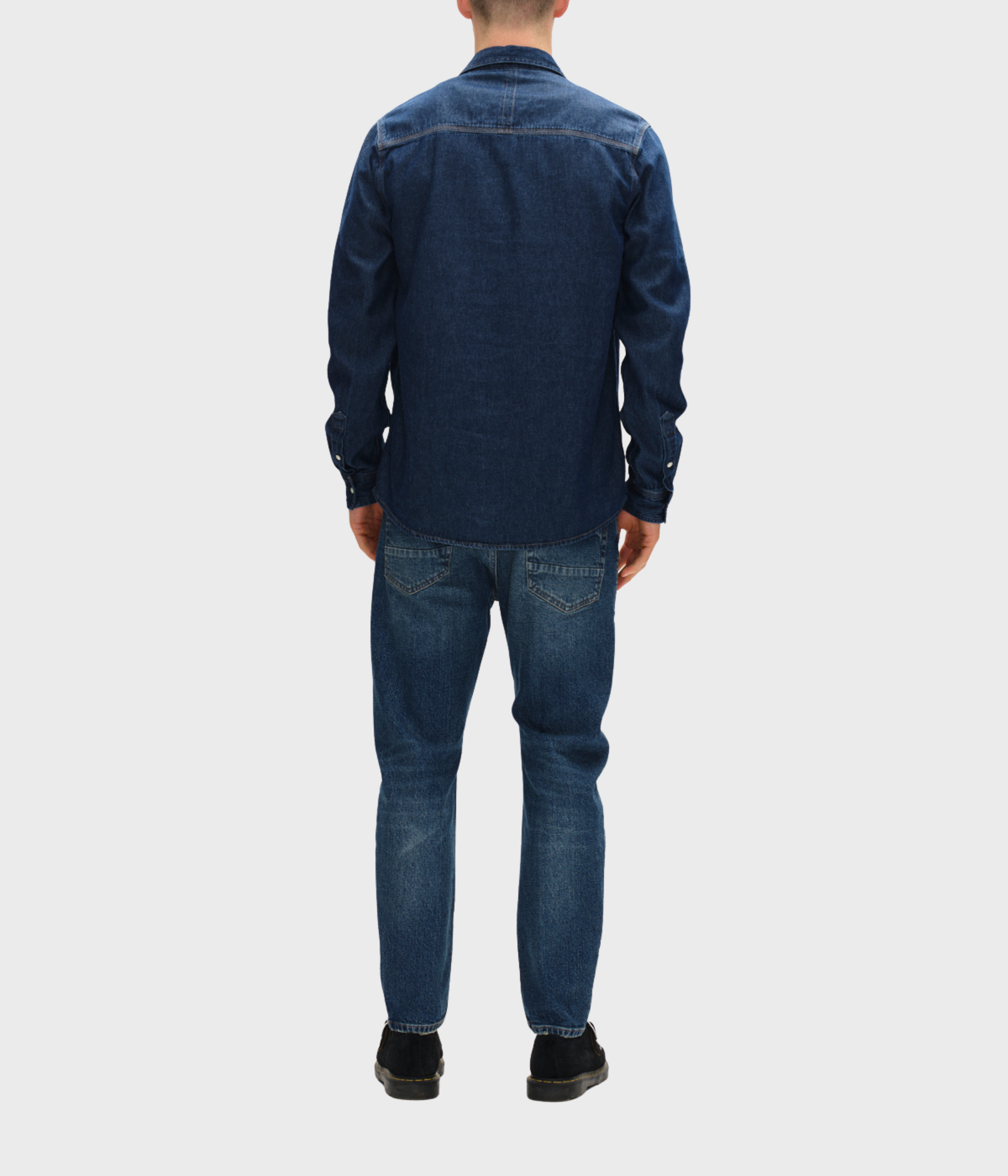 Sven Reg Denim LS (5003 Dark Blue Denim)