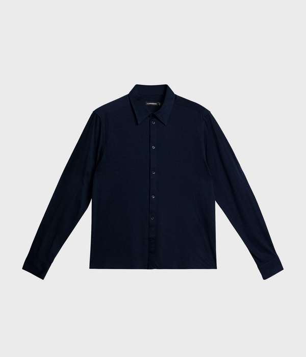 Marlon LS Jersey Slim Shirt (6855 JL Navy)