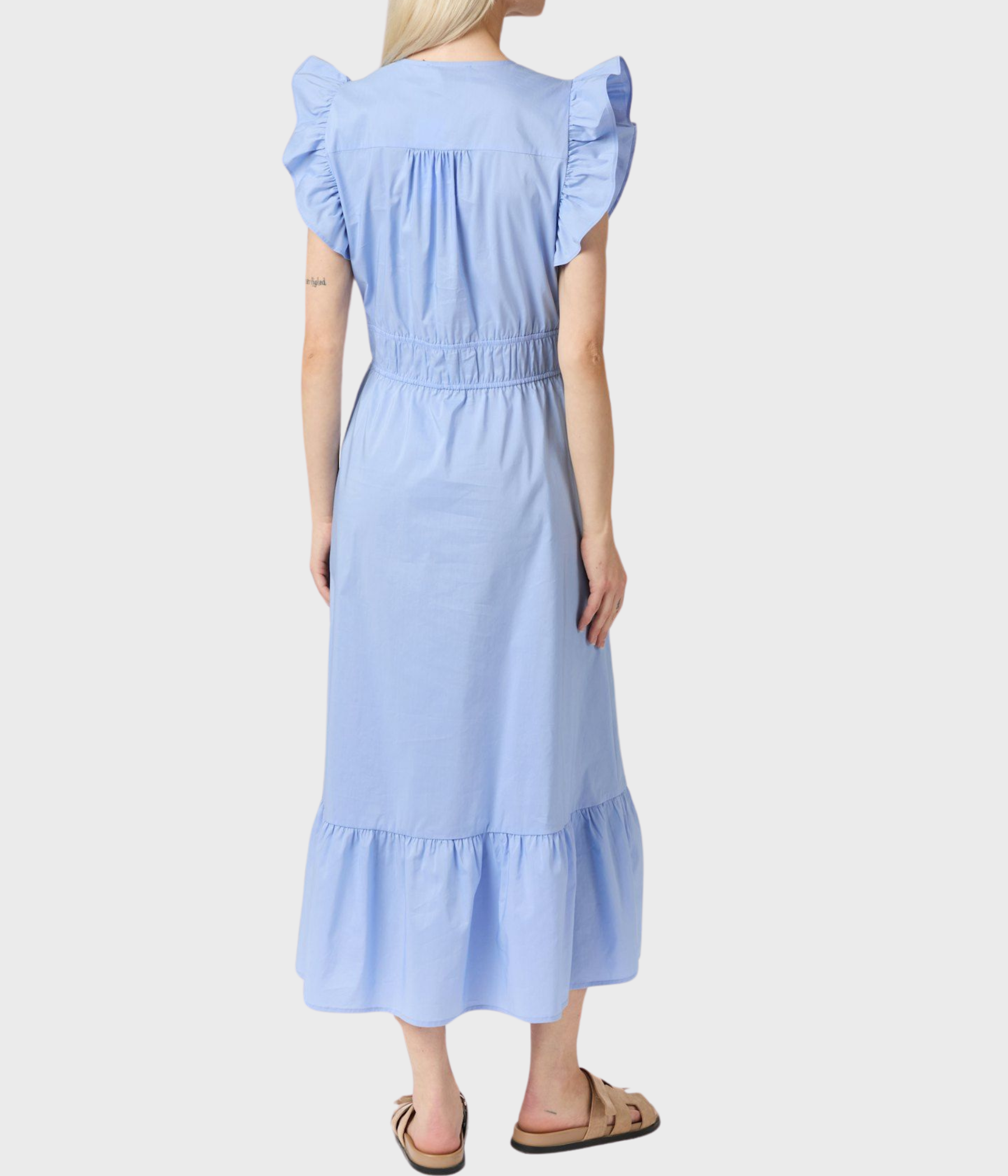 Pollana Poplin Dress (554 SKY Blue)